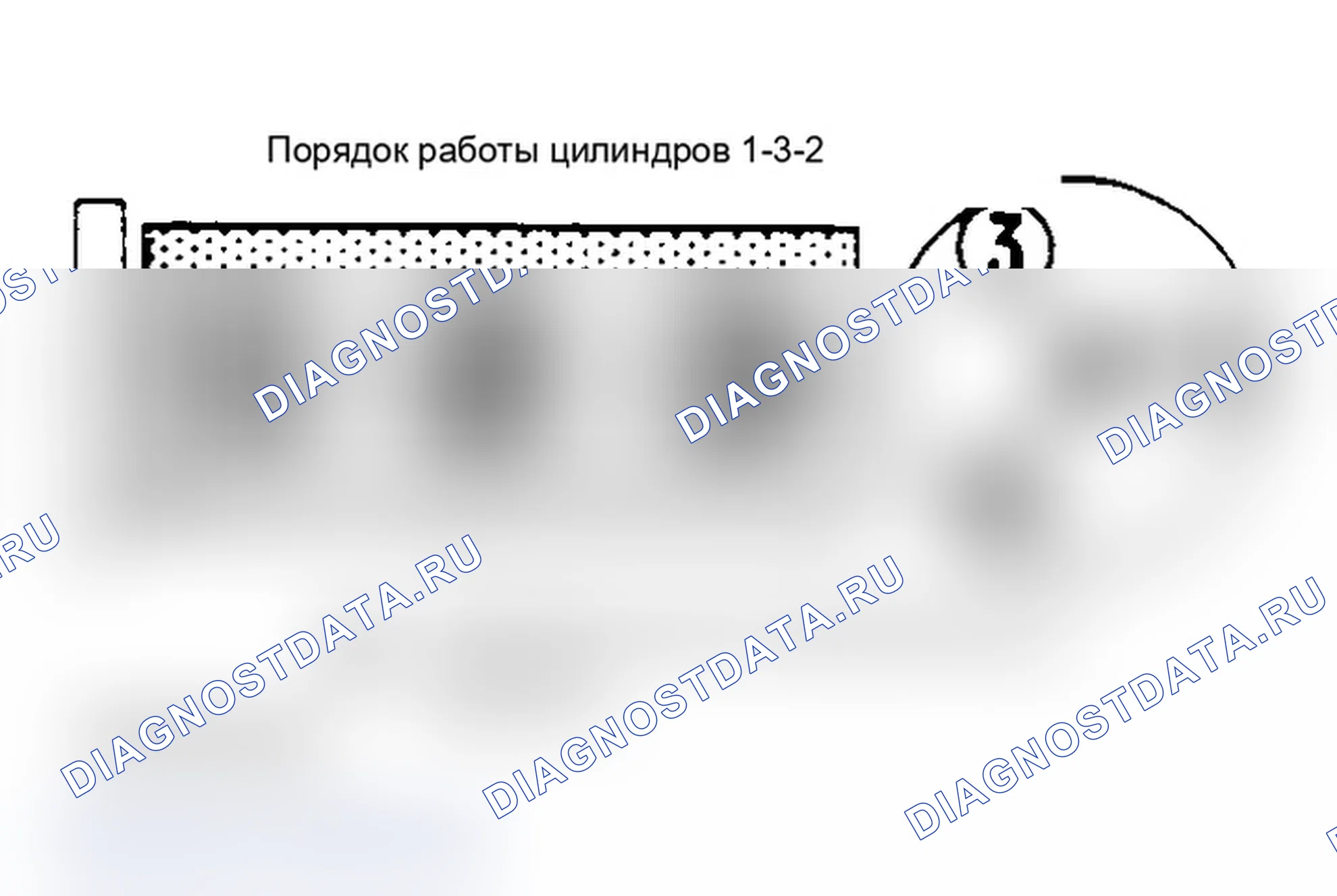 Рис. 1: порядок работы цилиндров (1.0L). Pontiac Grand Prix VI