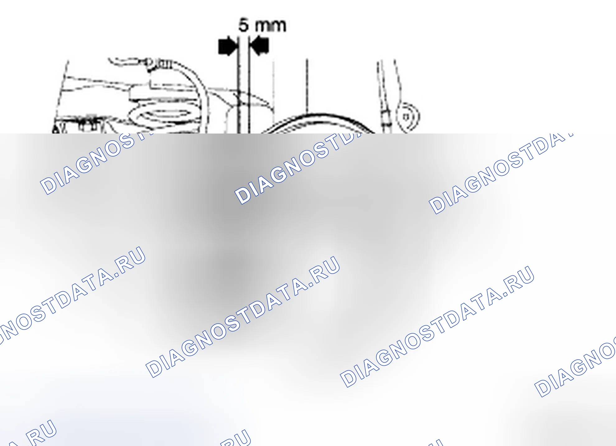 Рис. 9: ПРОВЕРКА ТОЛЩИНЫ ЗАДНЕГО ТОРМОЗНОГО ДИСКА. Hyundai Azera I