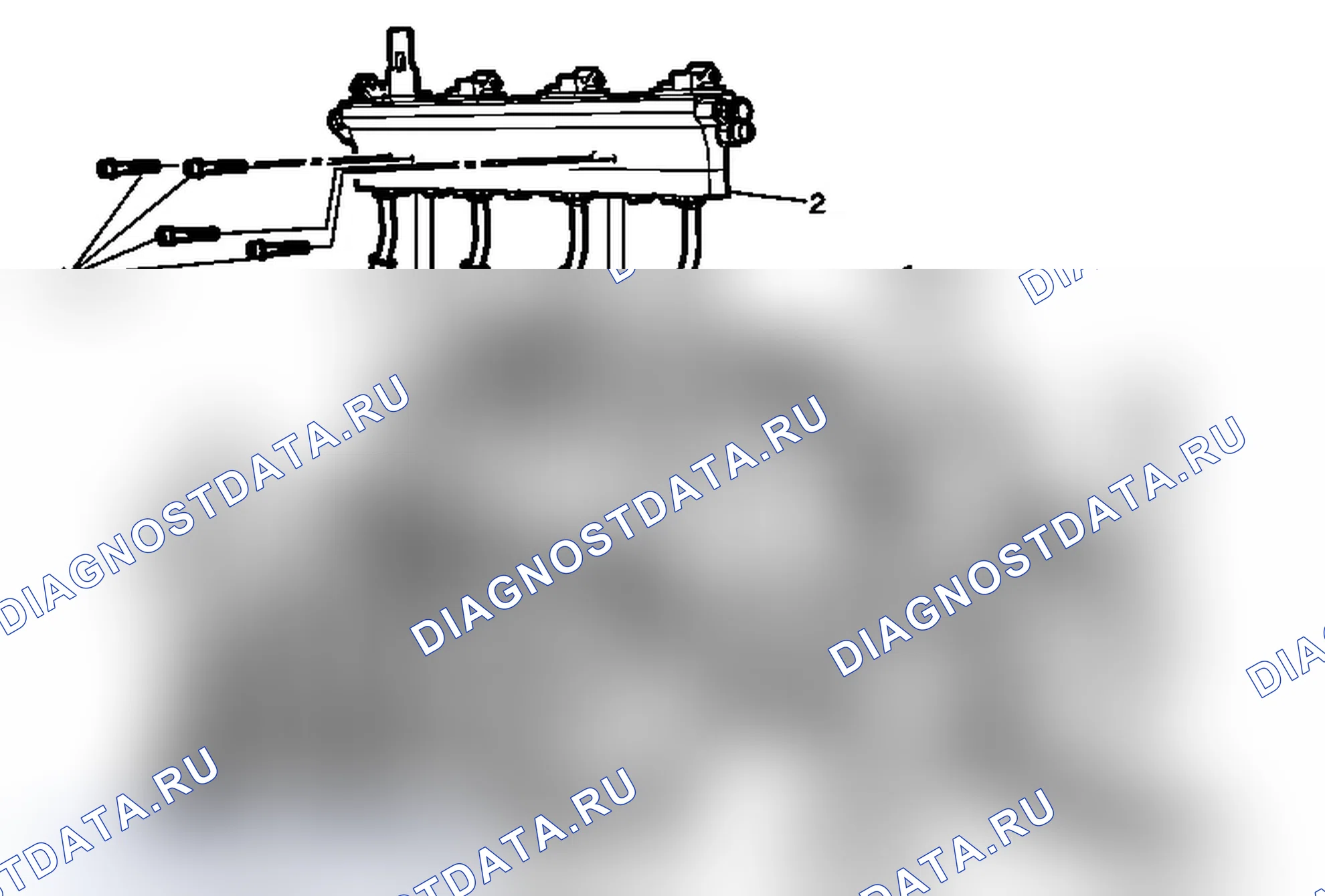 Рис. 55: Замена топливопровода высокого давления - блок 1 (бак LPG 3). Chevrolet Express G1500 