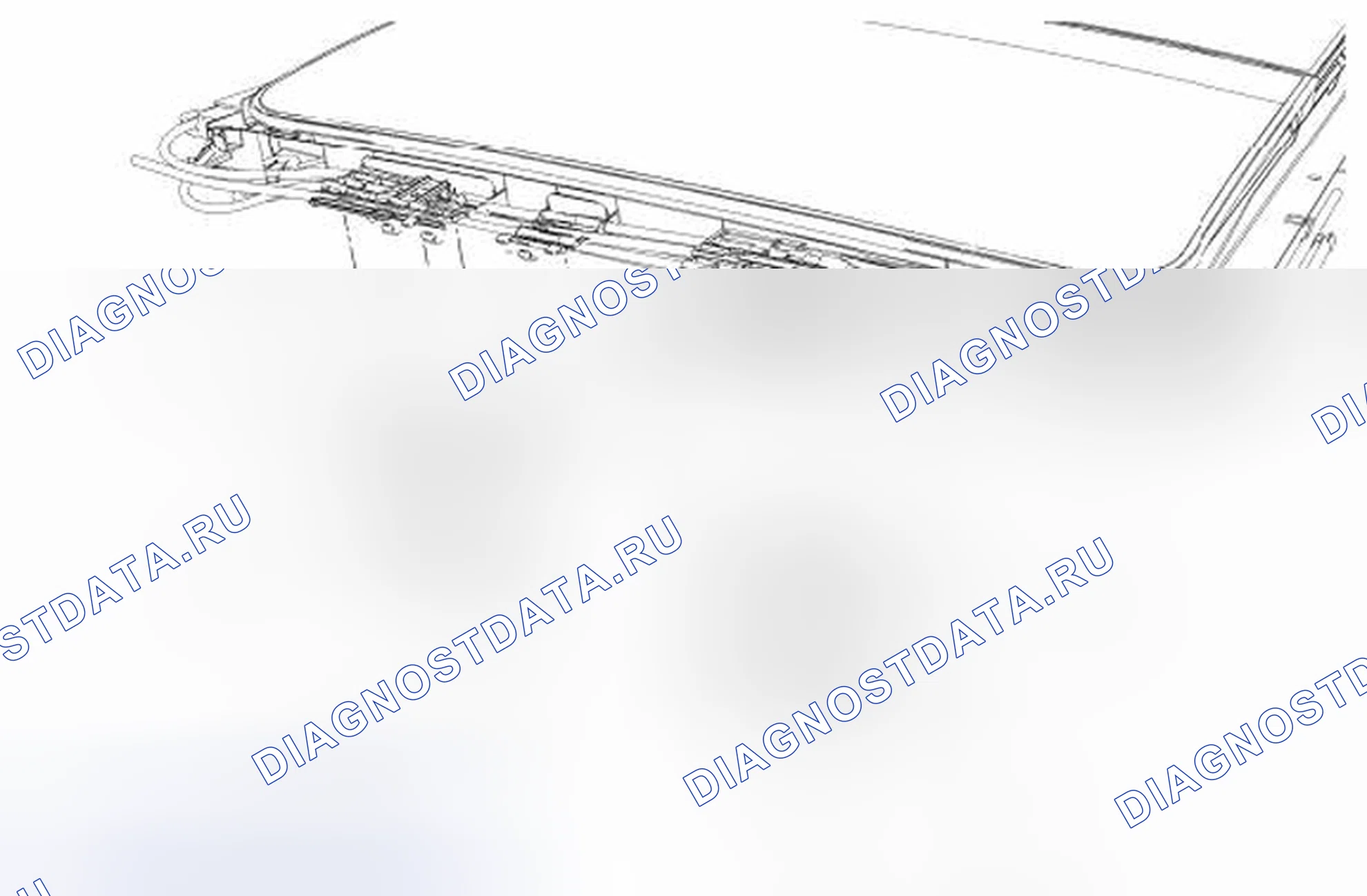 Рис. 22: Электродвигатели панели открывания крыши. Hyundai ix55 I