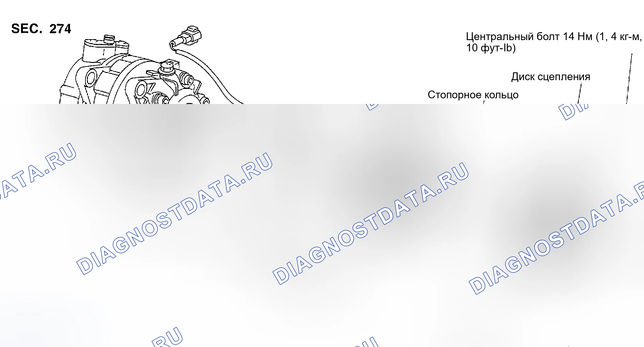 Рис. 65: КАПИТАЛЬНЫЙ РЕМОНТ ручной системы кондиционирования. Nissan Maxima A33