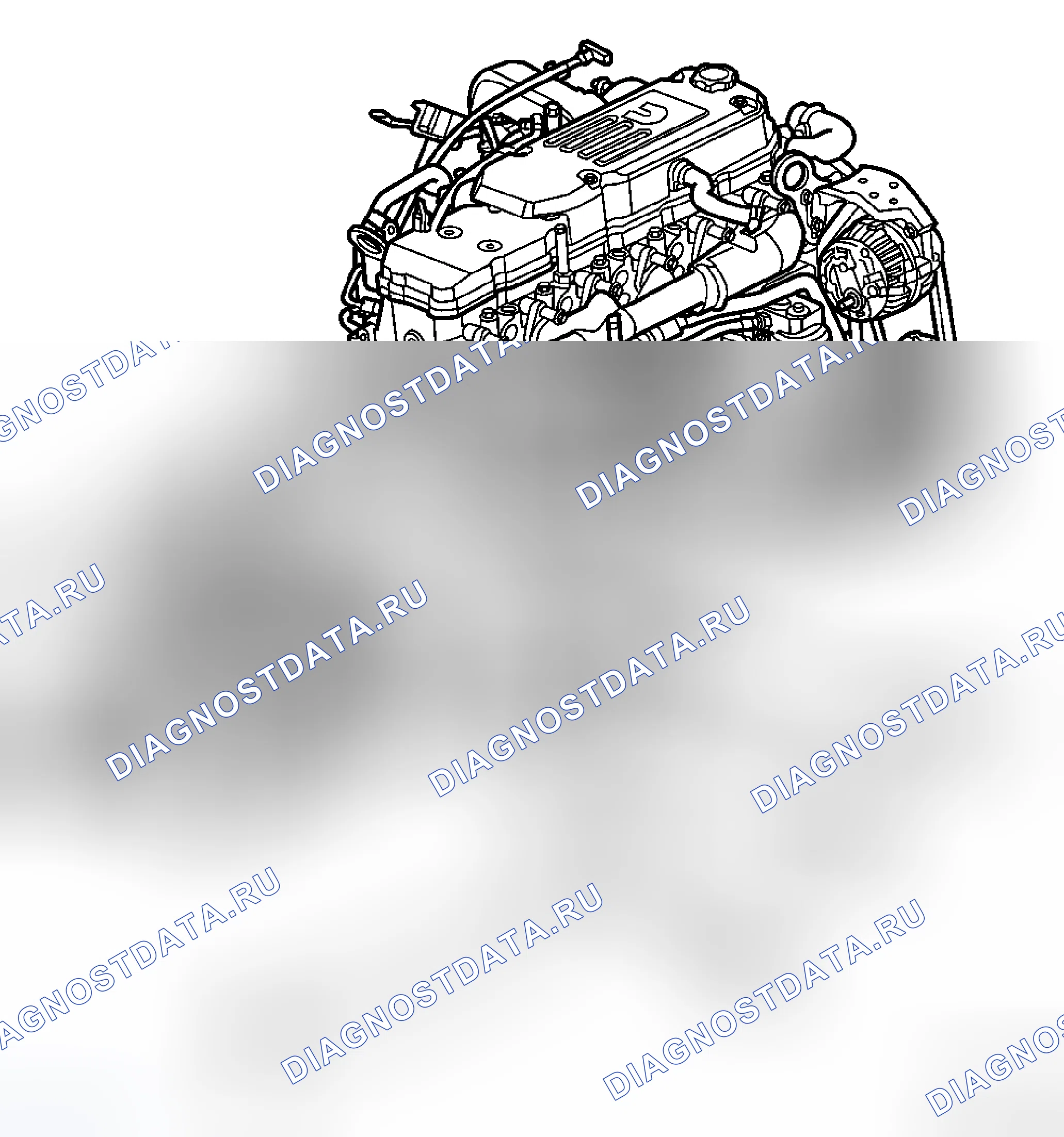 Рис. 18: ДЕМОНТАЖ - 5.9л ДИЗЕЛЬ. Dodge Cab & Chassis R3500 HD transition