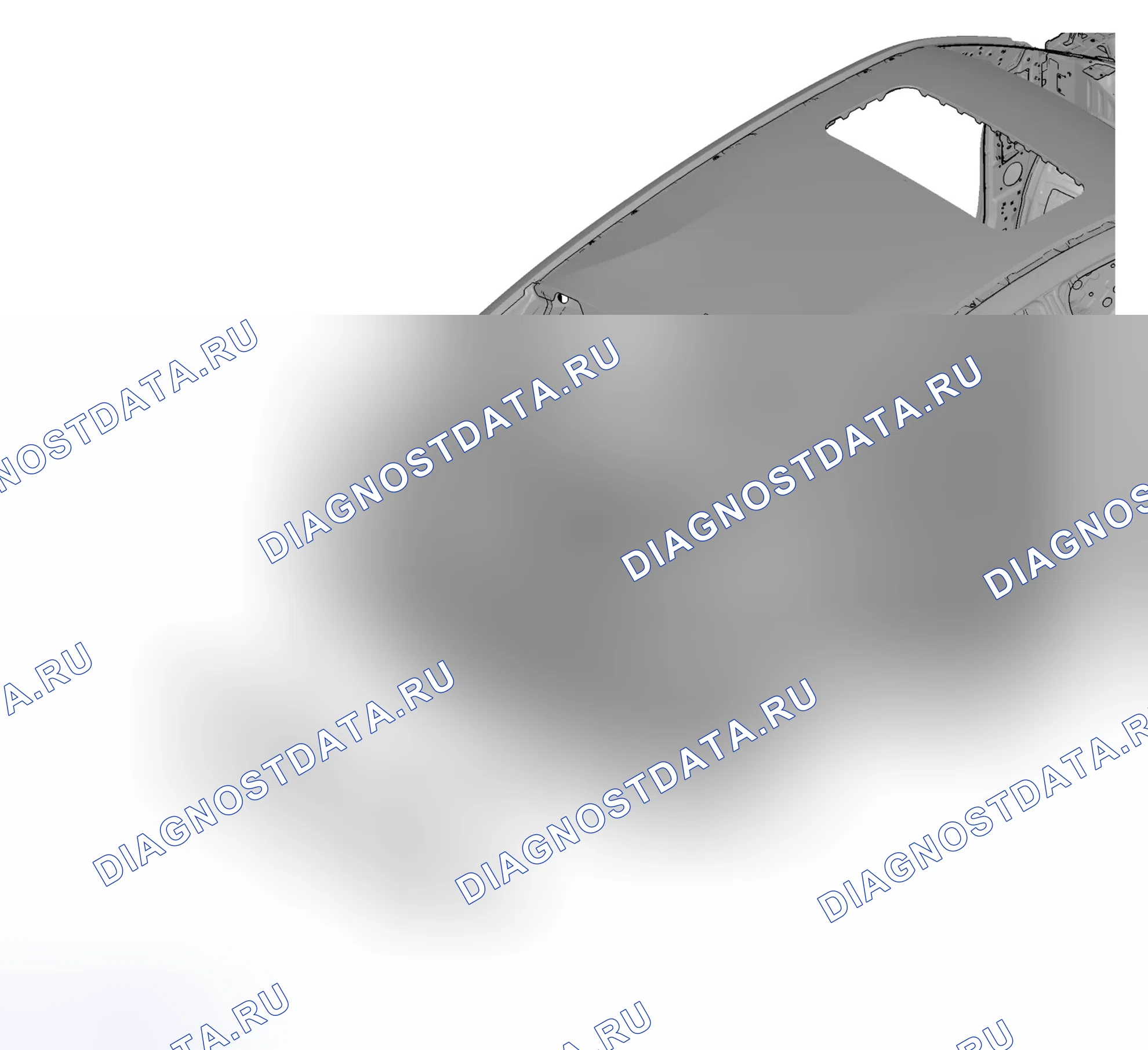Схема расположения заднего усилителя бампера — Haval F7X. Haval F7x I