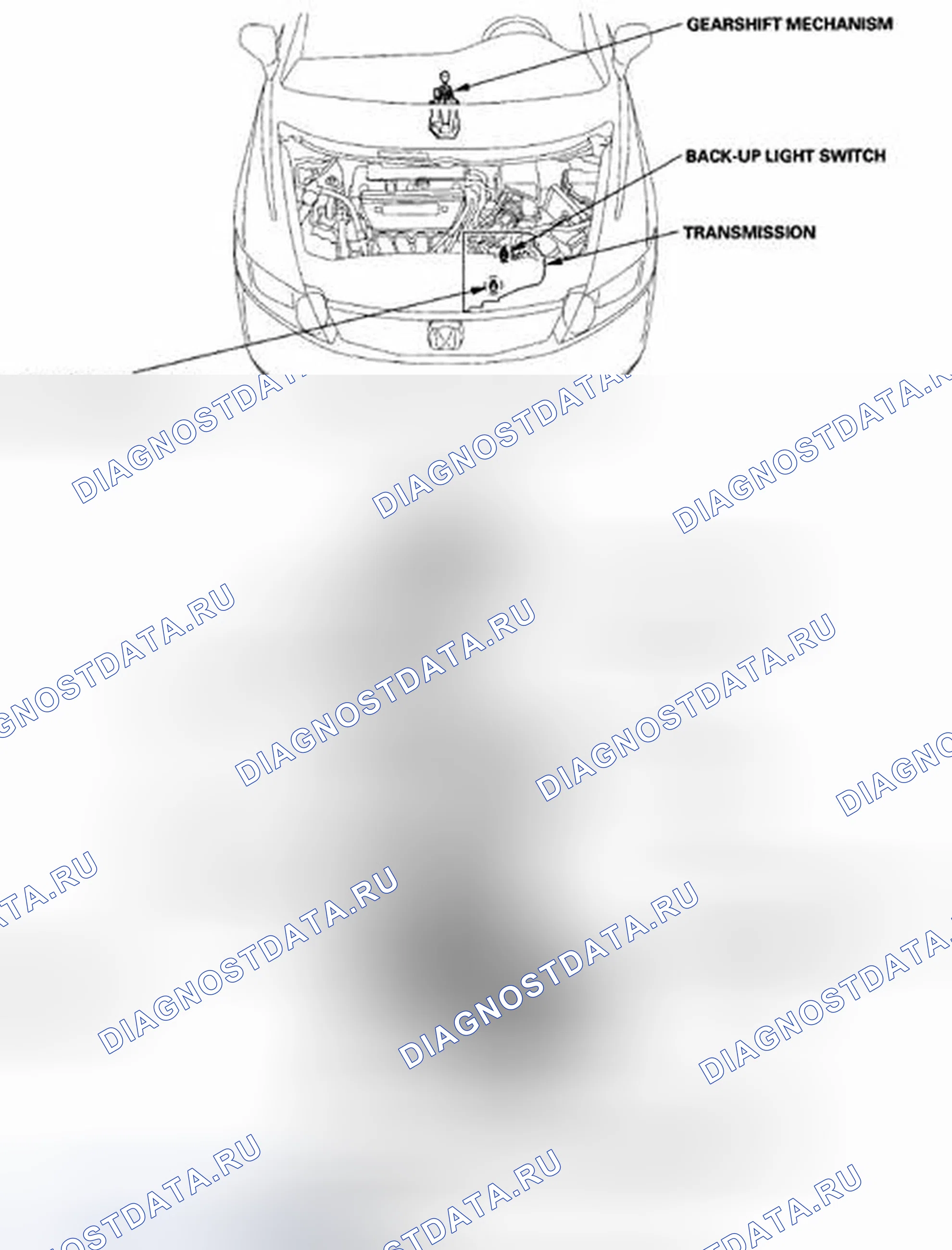 Рис. 401: Указатель расположения компонентов. Honda Civic VIII рестайлинг