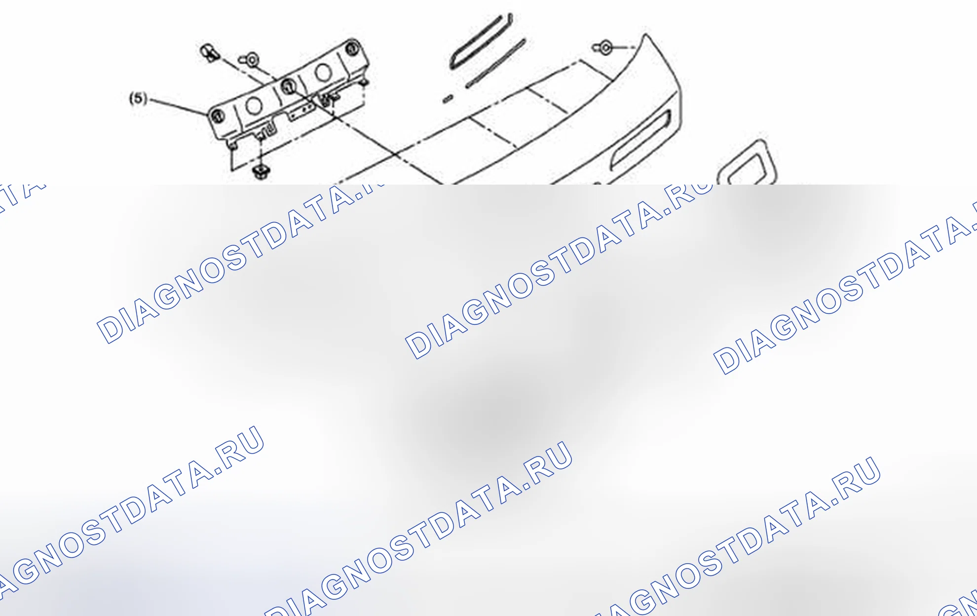 Рис. 31: ГАРНИР ЗАДНИХ ВОРОТ. Subaru Legacy BL/BP рестайлинг