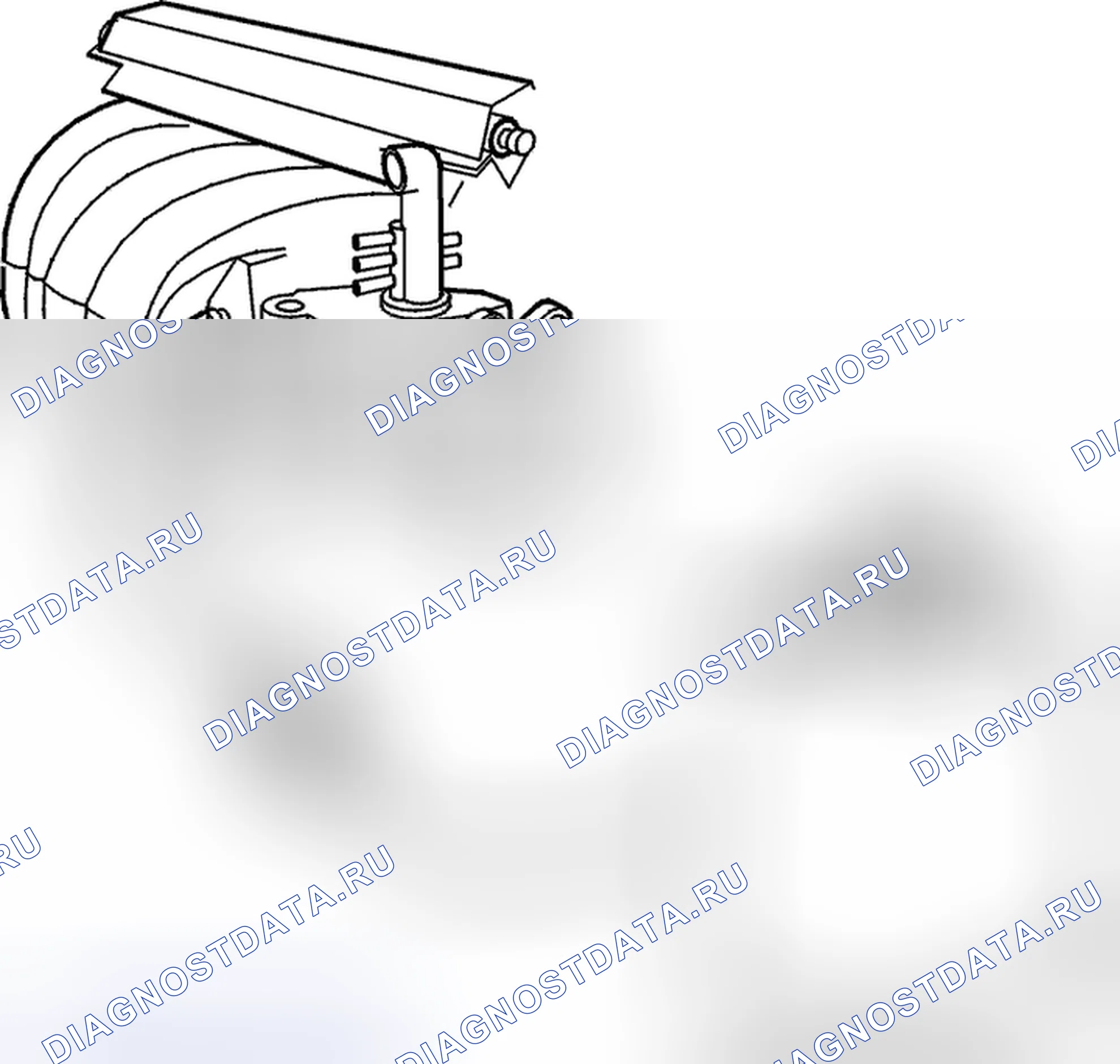Рис. 715: электронный впрыск топлива-315: Клапан продувки канистры (Cp), утечка. Volvo C70 I