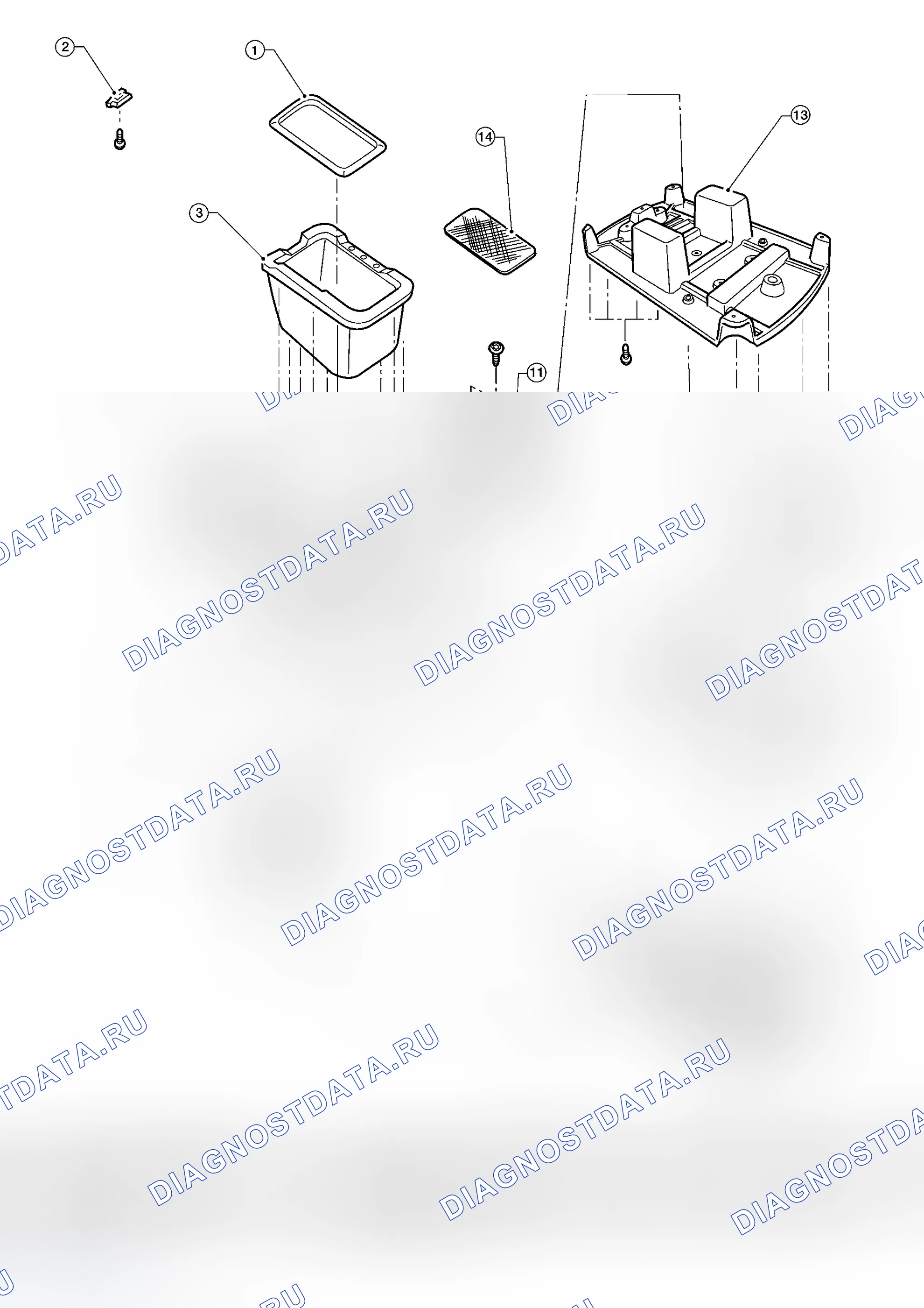 Рис. 118: ЗАДНЯЯ КОНСОЛЬ. Honda N-WGN I