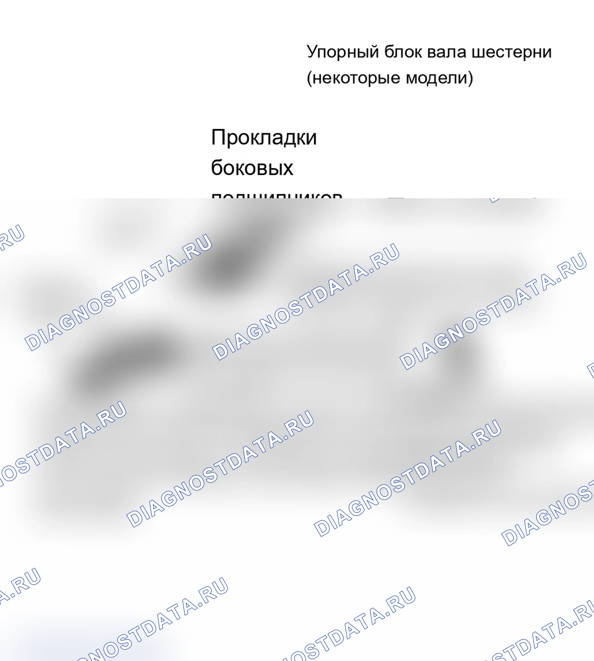 Рис. 6: Разнесенный вид дифференциального узла. Isuzu Impulse I