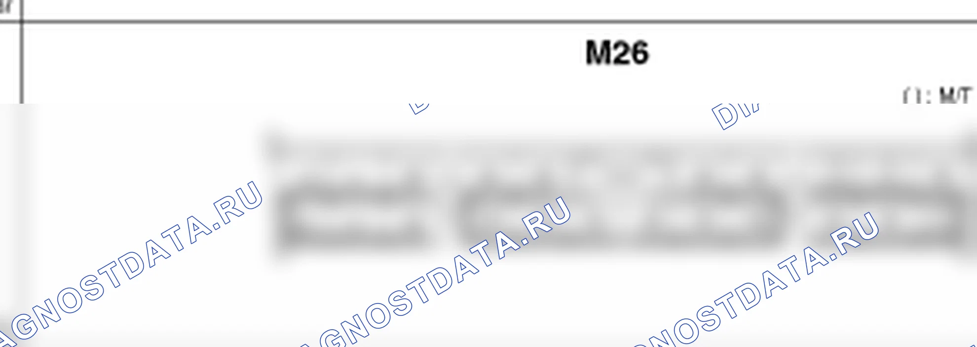 Распиновка разъёма M26 — разъёмов жгутов. Kia Sorento BL