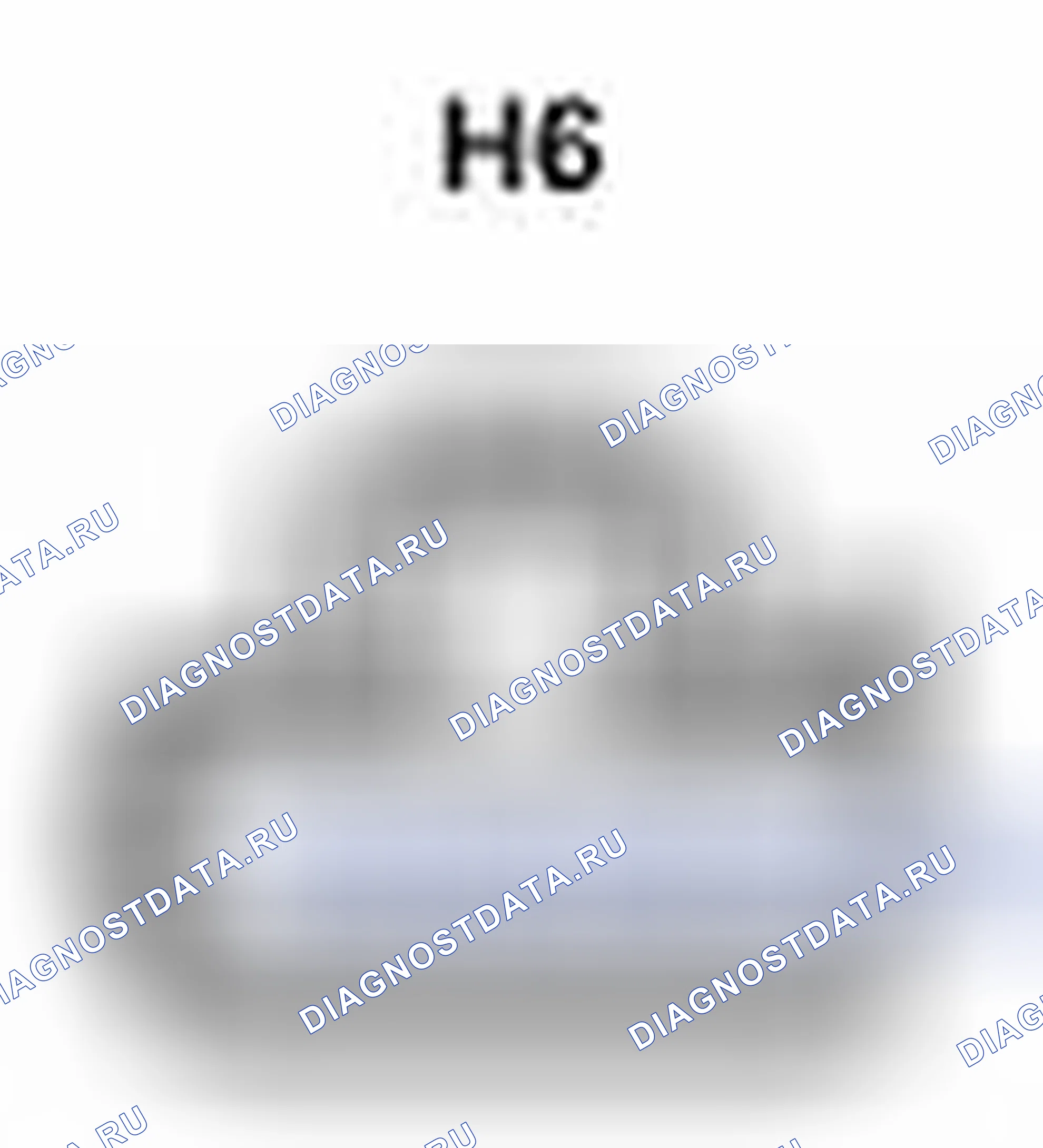 Рис. 366: Вид сзади разъема Rh задней комбинированной подсветки (H6). Scion xB II рестайлинг