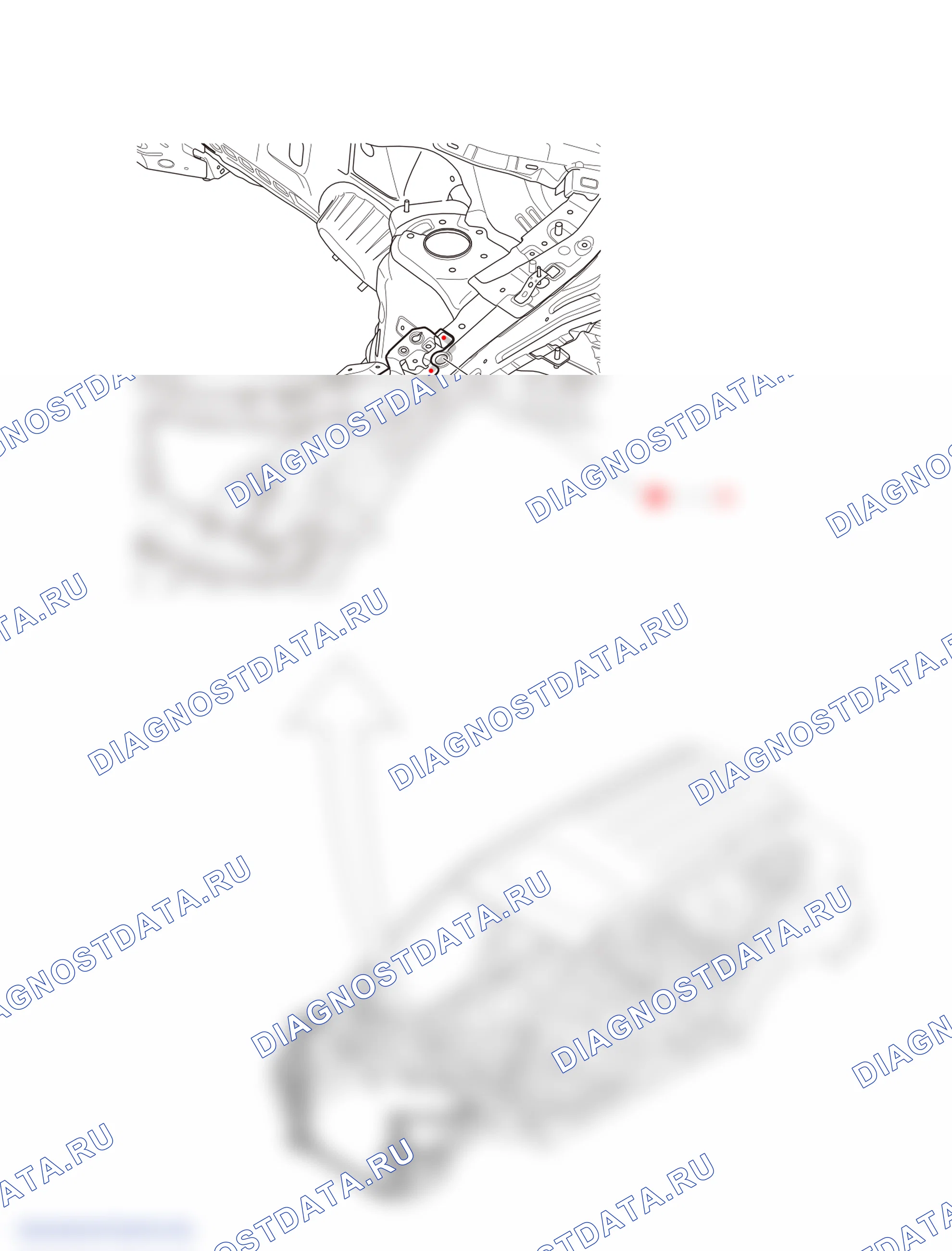 Узел нижних поперечных балок радиатора — Haval H6. Haval H6 III