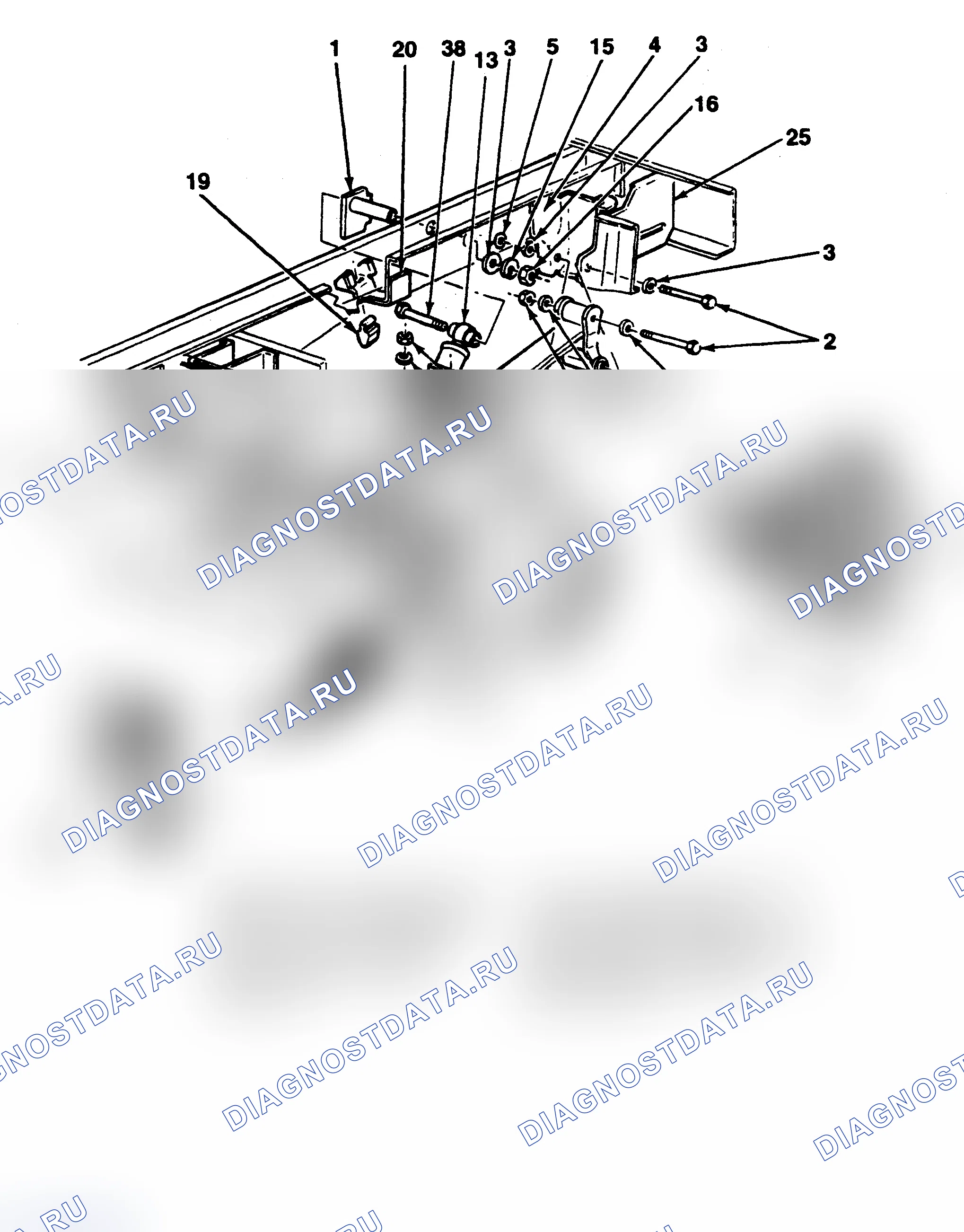Рис. 1: РАСПОЛОЖЕНИЕ КОМПОНЕНТОВ. Chevrolet Chevy Van G10 