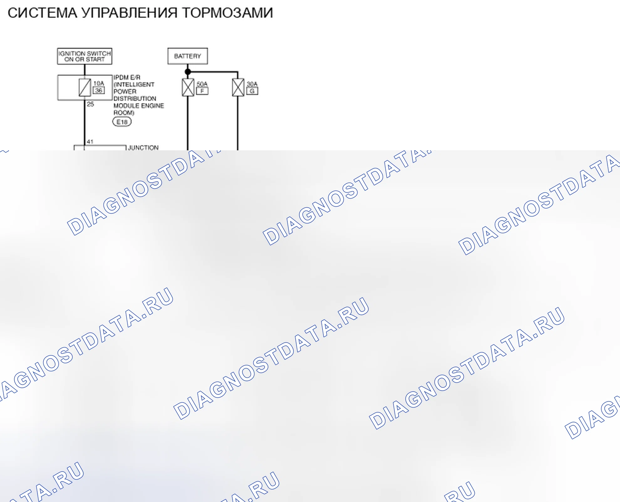 Рис. 26: электросхема. Honda Passport I
