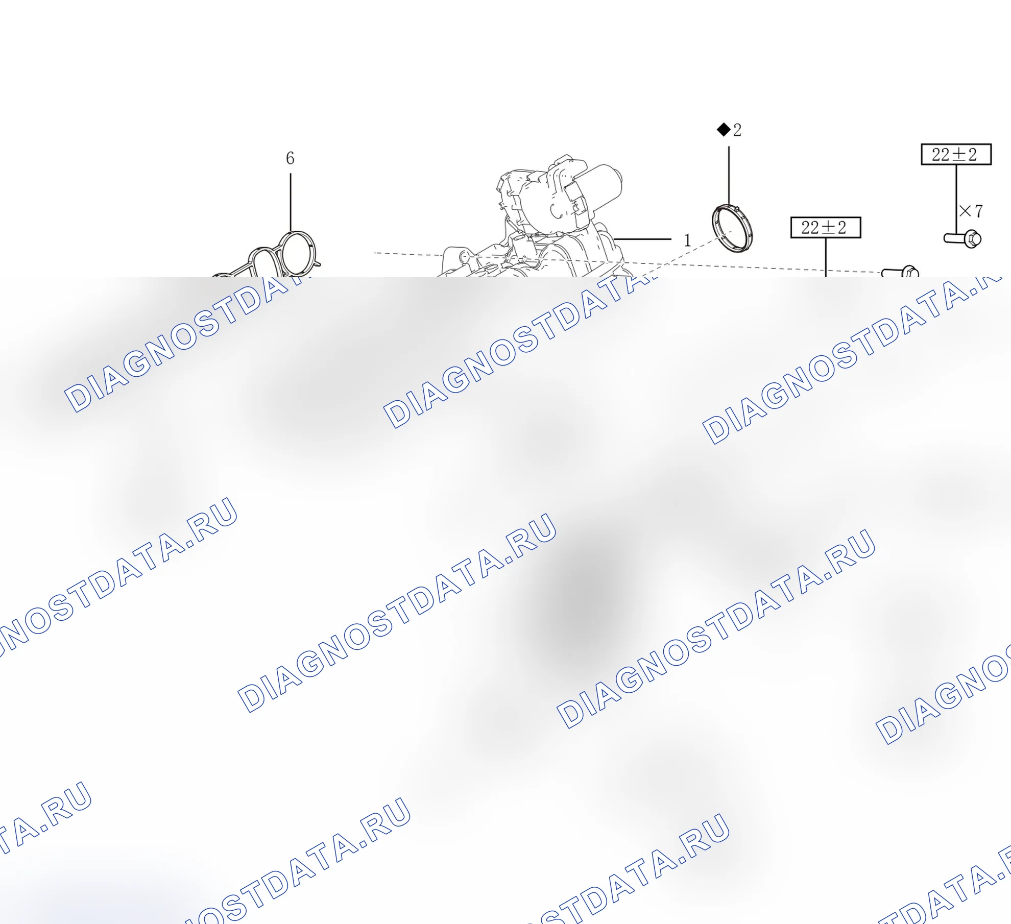 Схема расположения впускного коллектора — Great Wall King-Kong-Cannon. Great-Wall King Kong Cannon I
