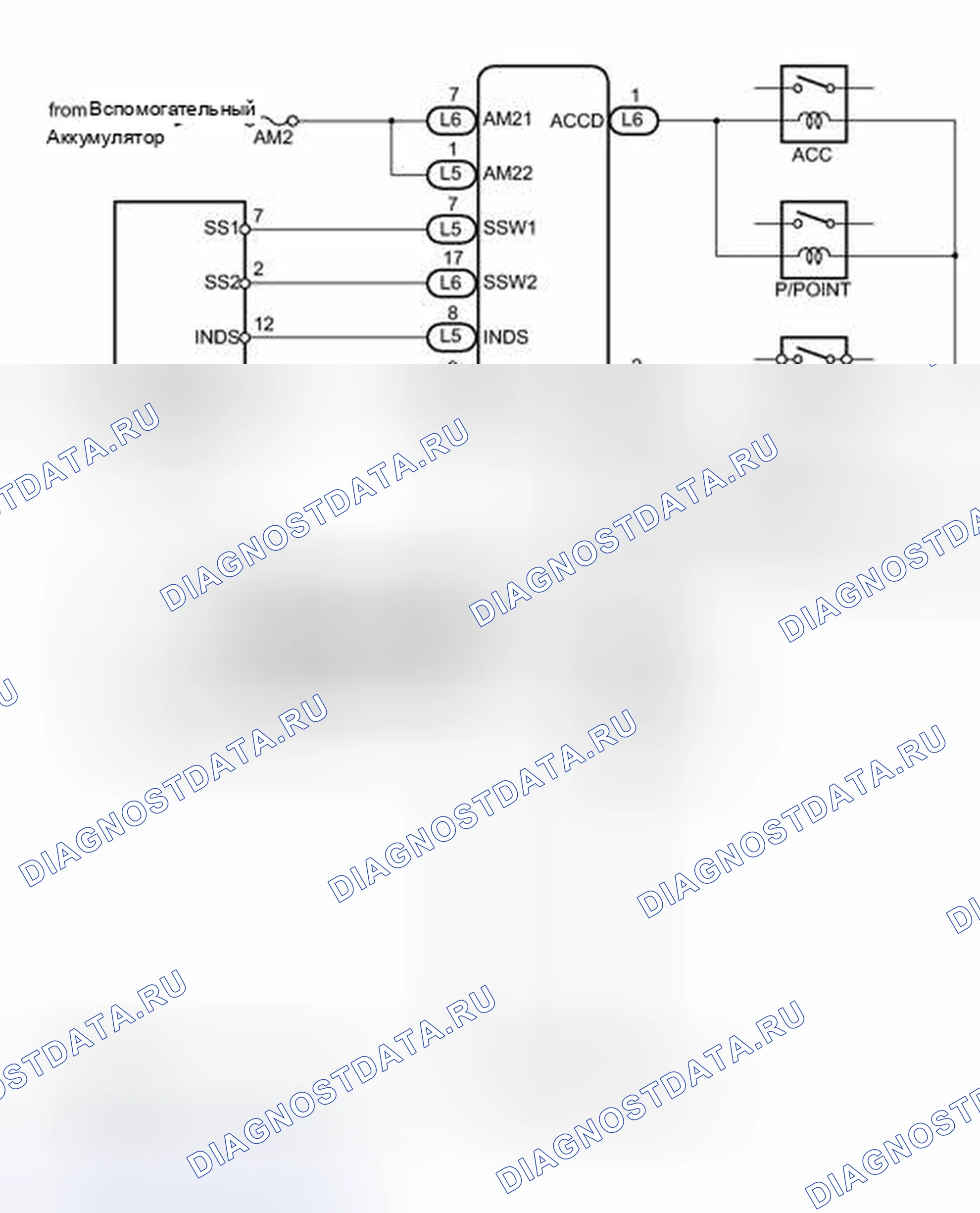Рис. 35: электросхема. Toyota Prius III рестайлинг