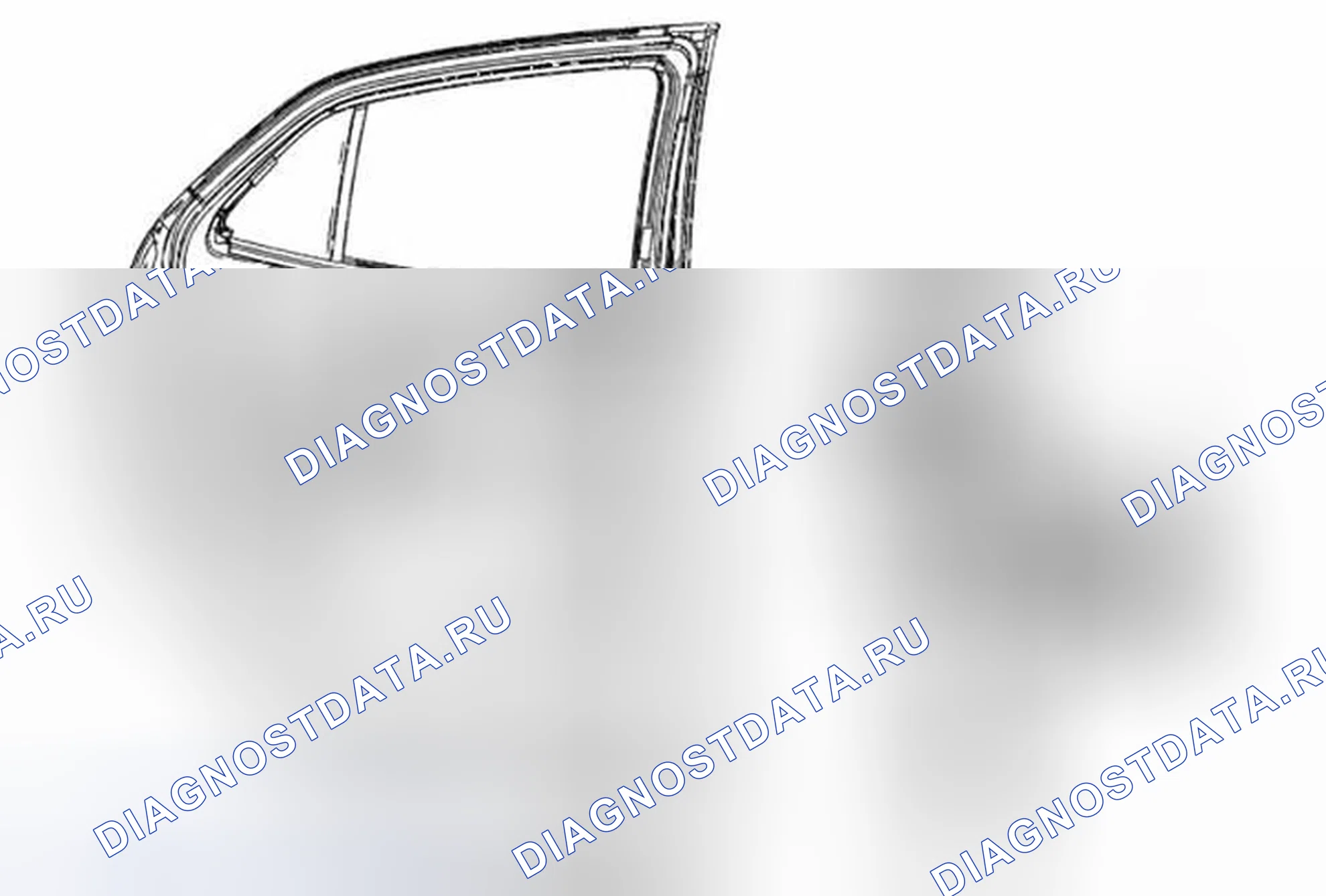Рис. 32: Замена двигателя регулятора окна задней стороны двери. Buick Encore I