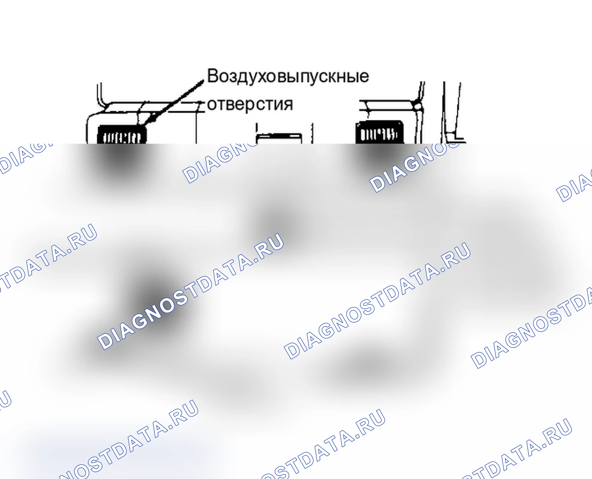 Рис. 21: ВОЗДУХОВЫПУСКНЫЕ ОТВЕРСТИЯ. Dodge Grand Caravan II