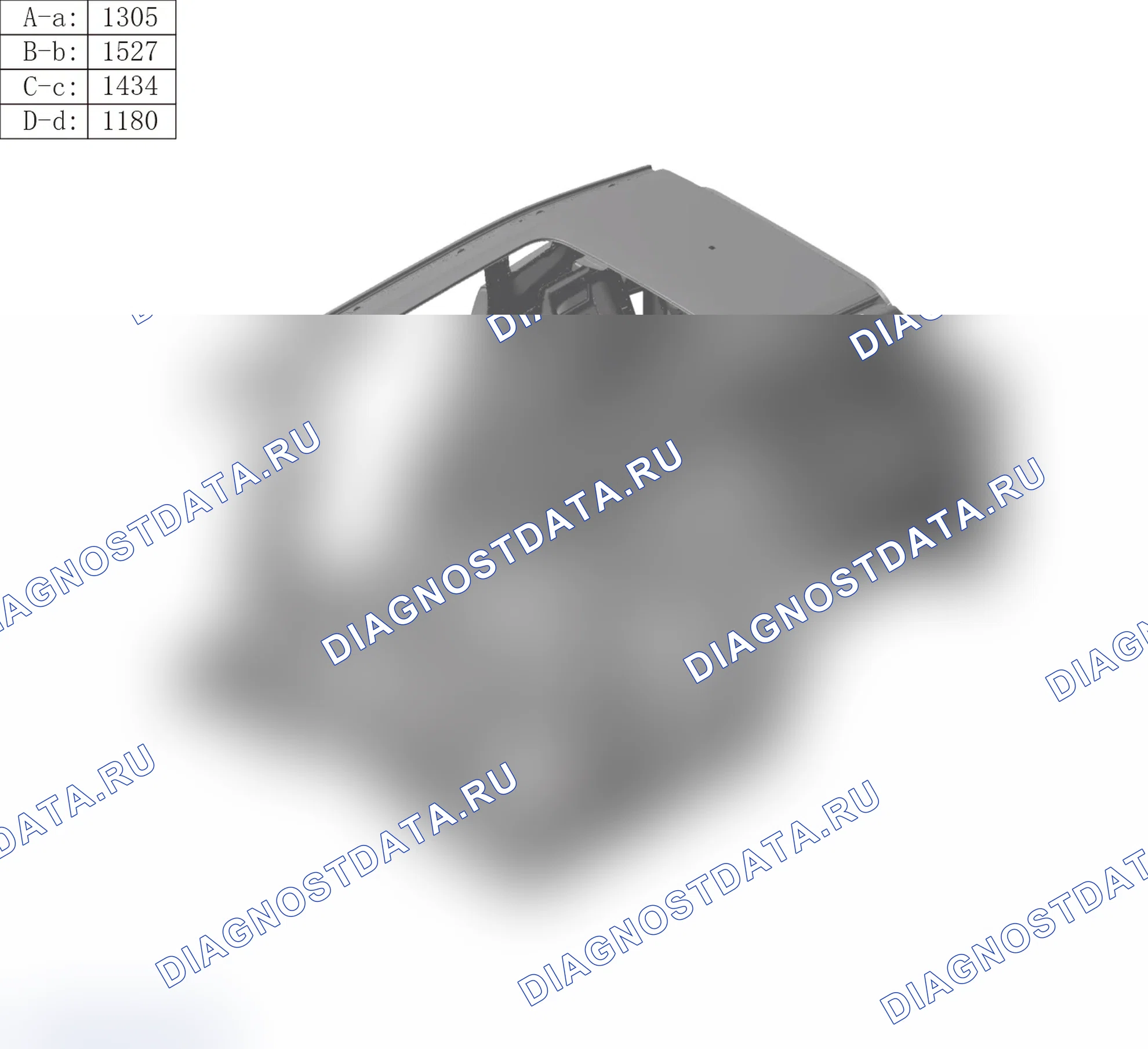 Поперечное сечение кузова — Haval Dargo. Haval Dargo II