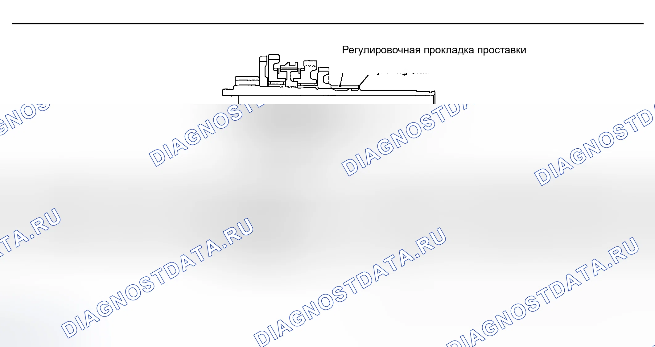 Рис. 349: РЕГУЛИРОВОЧНАЯ ПРОКЛАДКА ГЛАВНОГО ВАЛА. Nissan Sentra B15