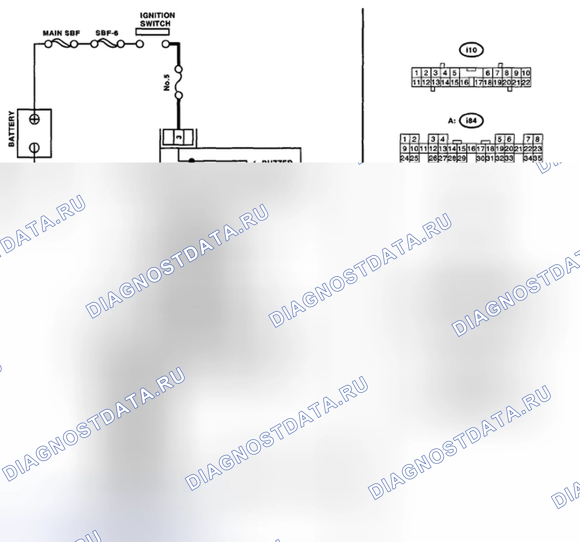 Рис. 325: электросхема. Subaru Legacy BL/BP рестайлинг