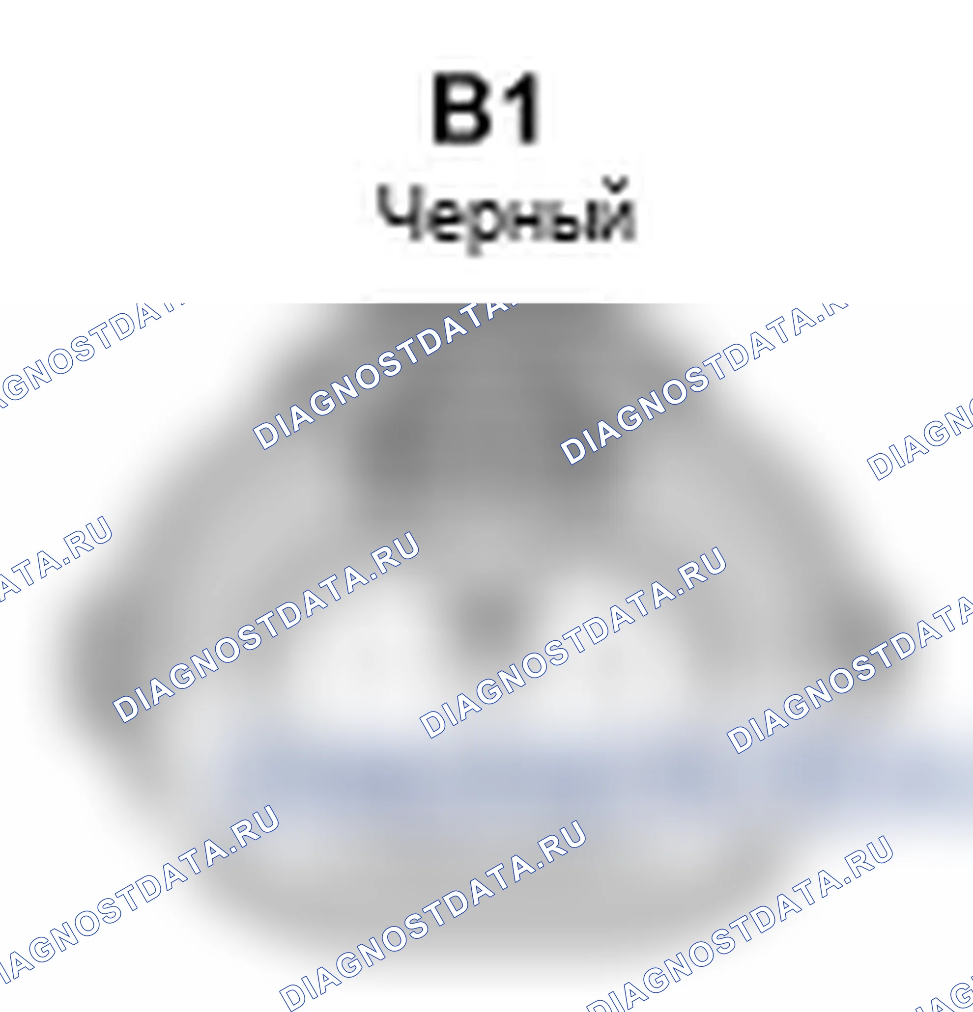 Рис. 166: Вид с торца правого разъема узла противотуманной фары (B1). Lexus IS F I