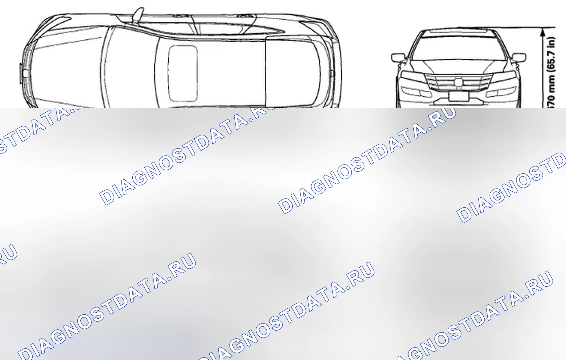 Рис. 133: Характеристики кузова. Honda Crosstour I