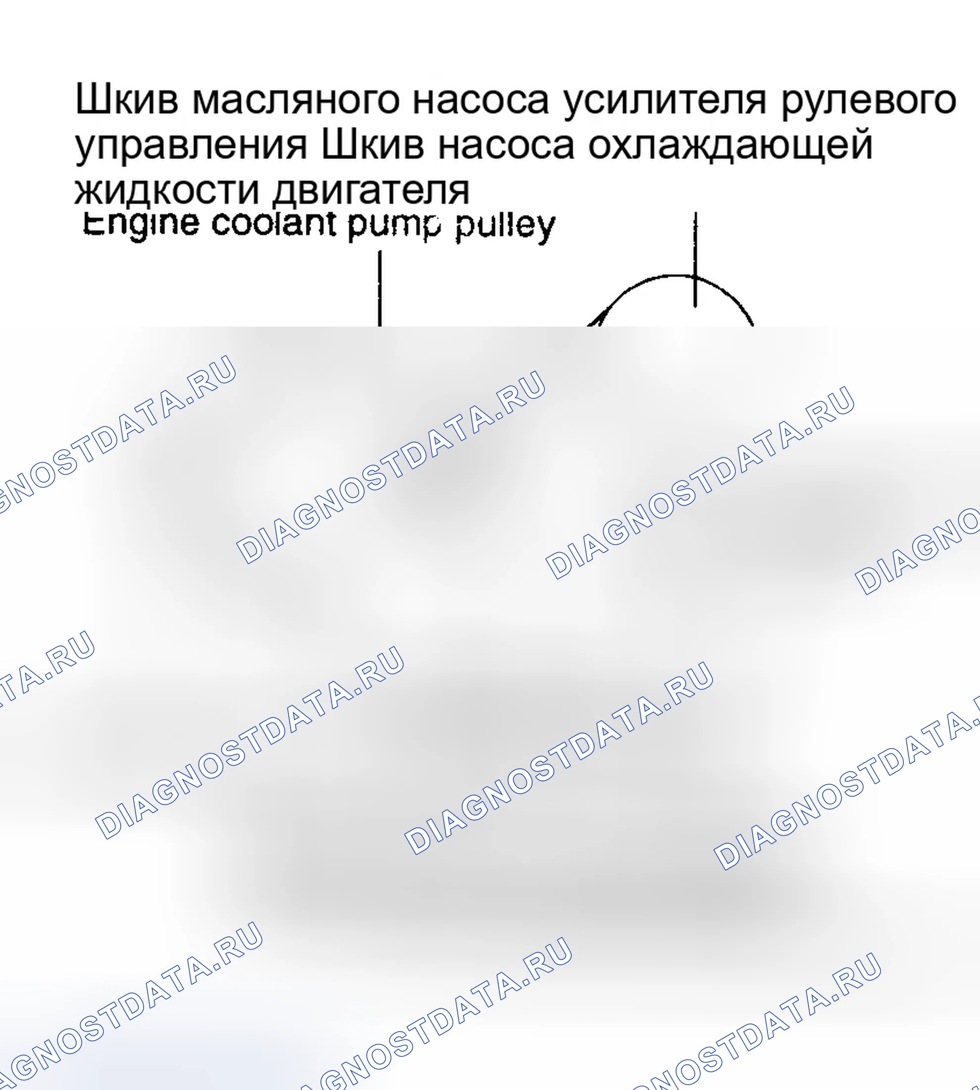 Рис. 14: СОНАТА ДЛЯ МАРШРУТИЗАЦИИ ПРИВОДНОГО РЕМНЯ (2,4 л) И SANTA FE (2,4 л). Hyundai Elantra III