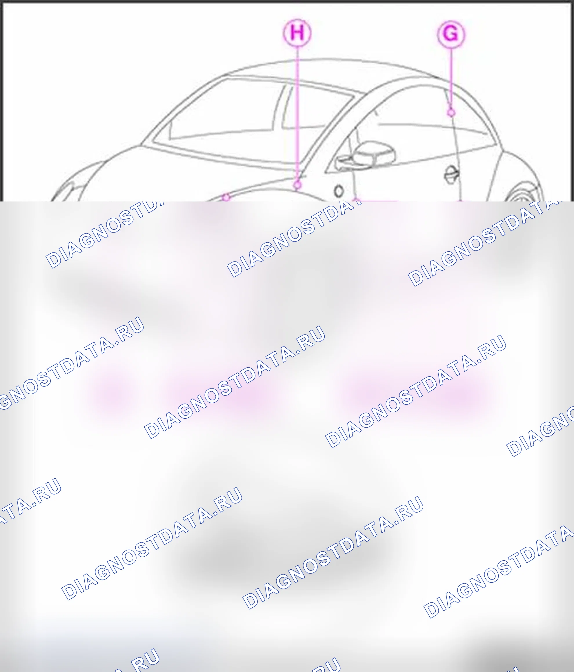 Рис. 6: Корпус, спереди. Volkswagen New Beetle A4