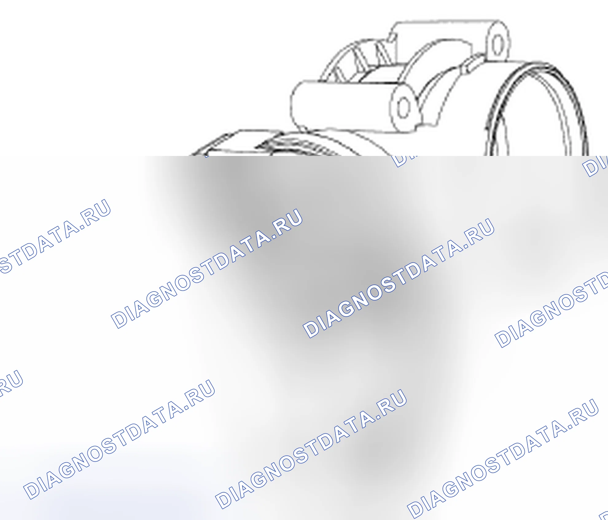 Рис. 40: Электронный датчик положения дроссельной заслонки (ETB). Mazda Tribute II