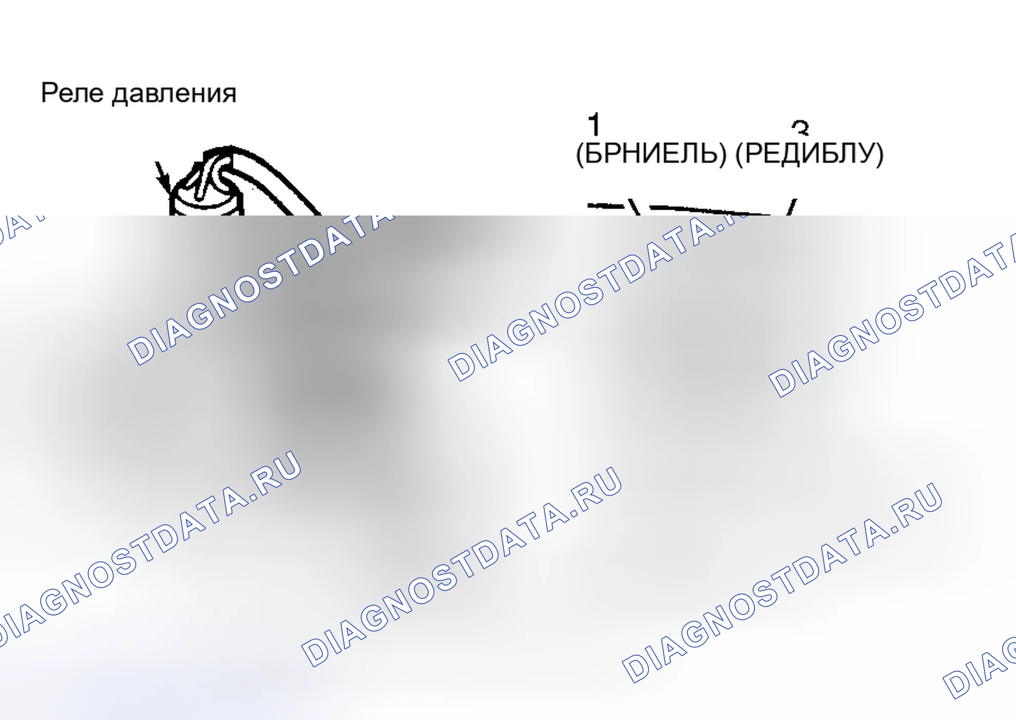 Рис. 3: ИСПЫТАНИЕ РЕЛЕ ДАВЛЕНИЯ. Subaru Legacy BC/BJ/BF
