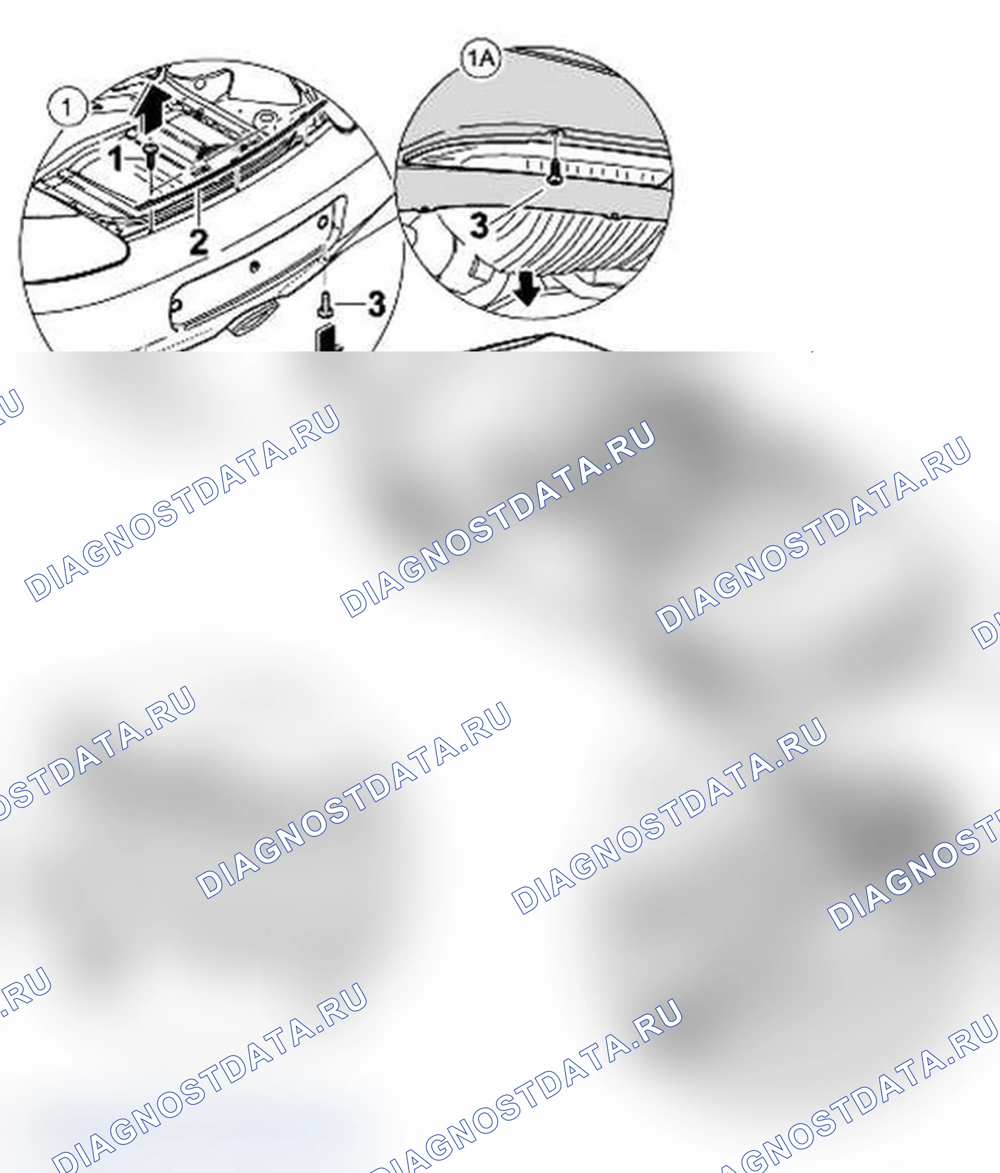 Рис. 134: Снятие заднего спойлера. Porsche Boxster S 986