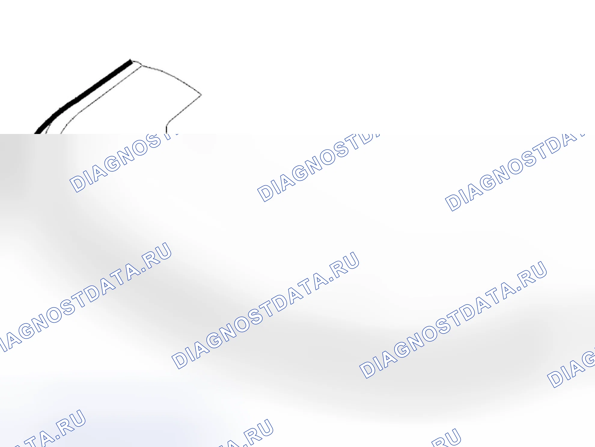 Рис. 330: Удаление внешней атмосферной полосы для крышки. Volvo C70 I