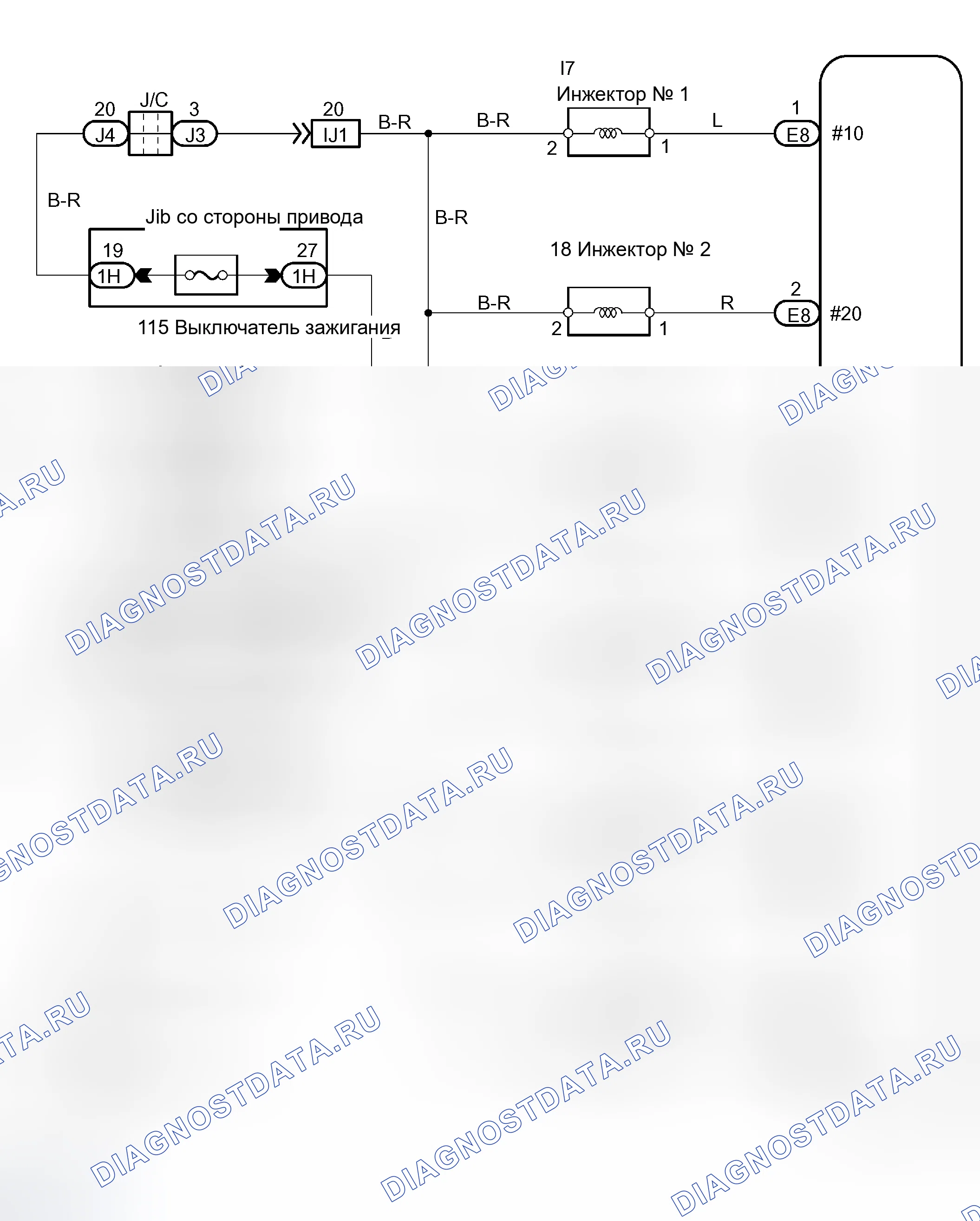 Рис. 464: электросхема. Toyota Sienna II