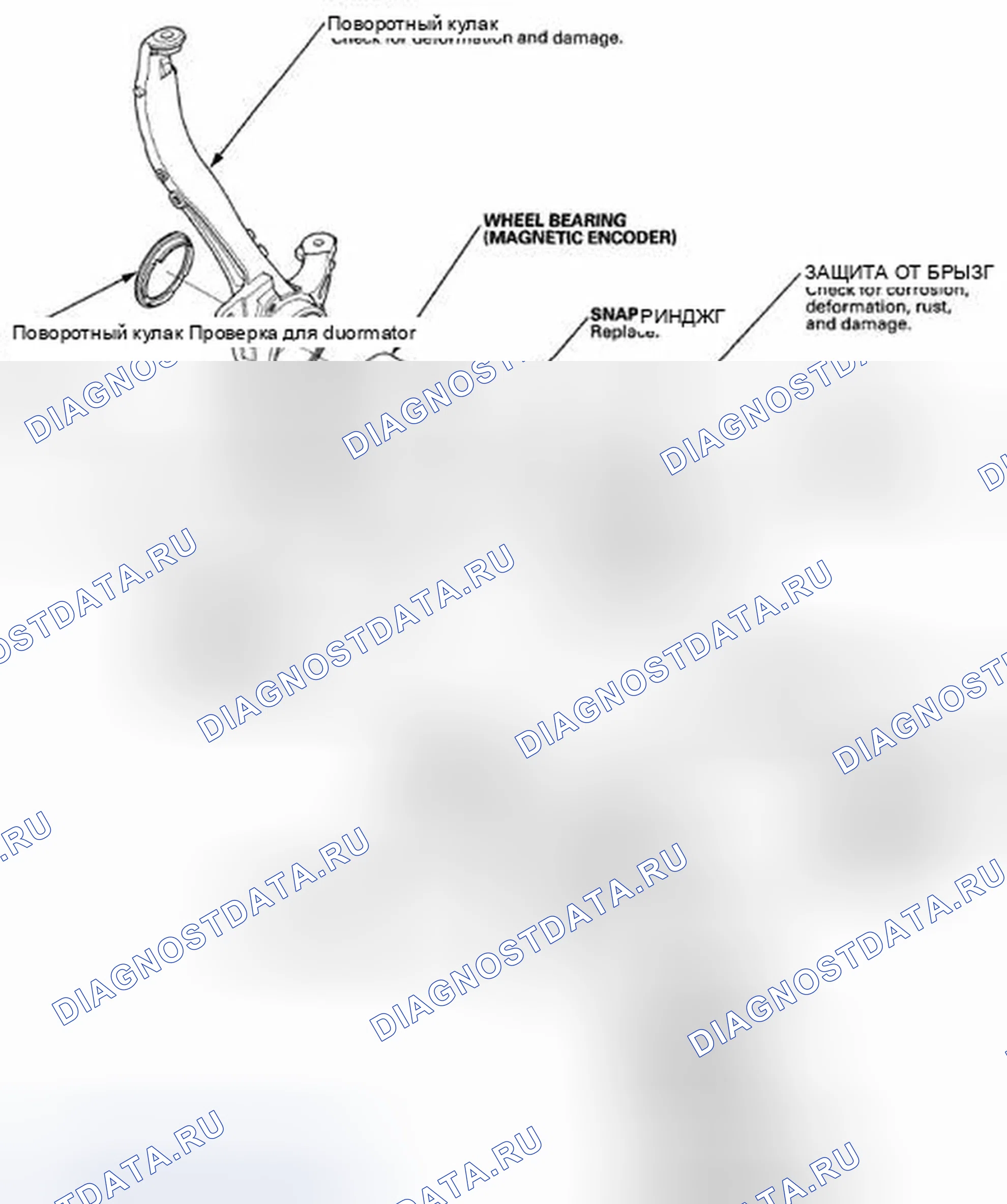 Рис. 82: Разнесенный вид. Honda Crosstour I