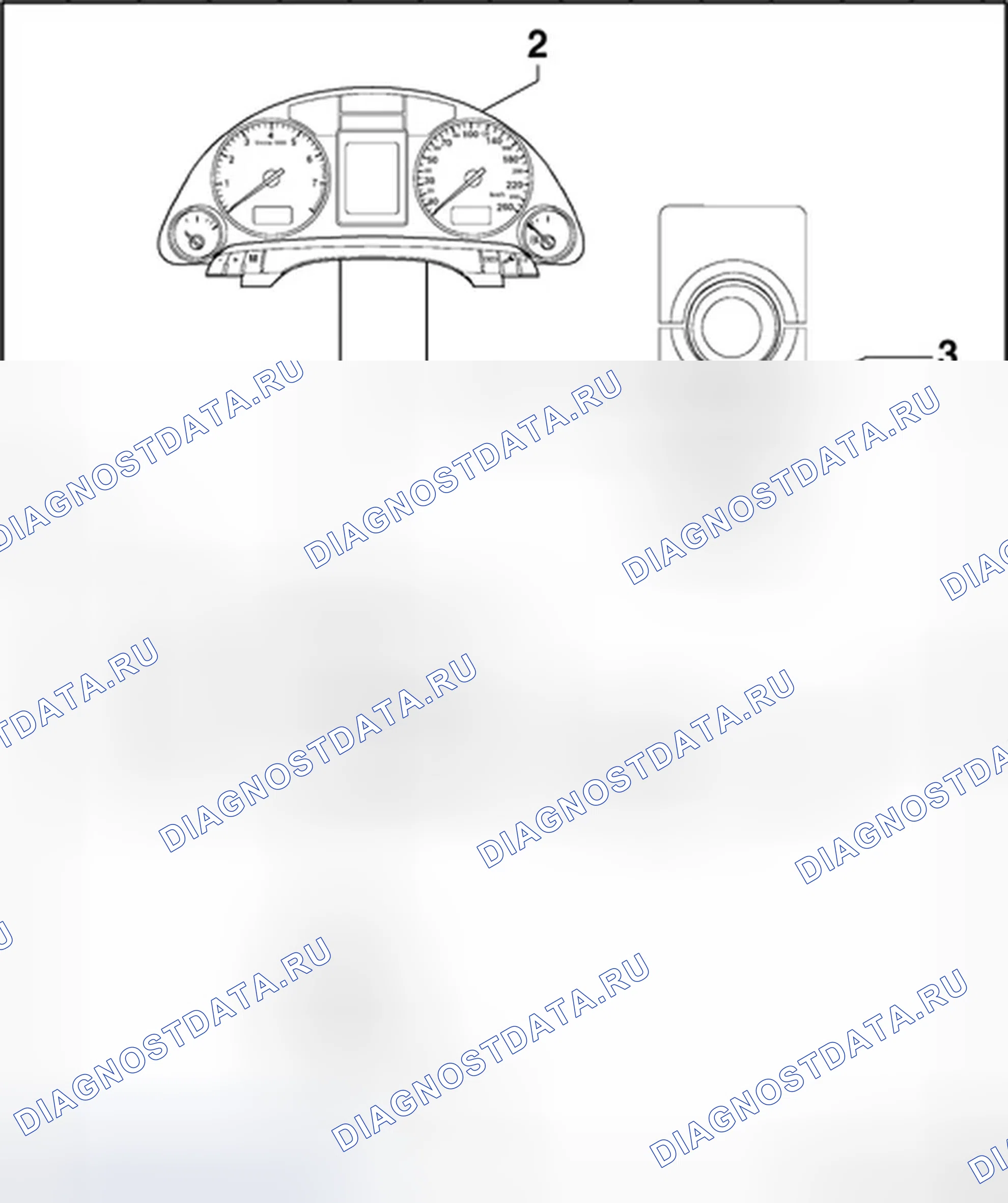 Рис. 198: Навигационная система IV, конструкция. Audi A4 B6