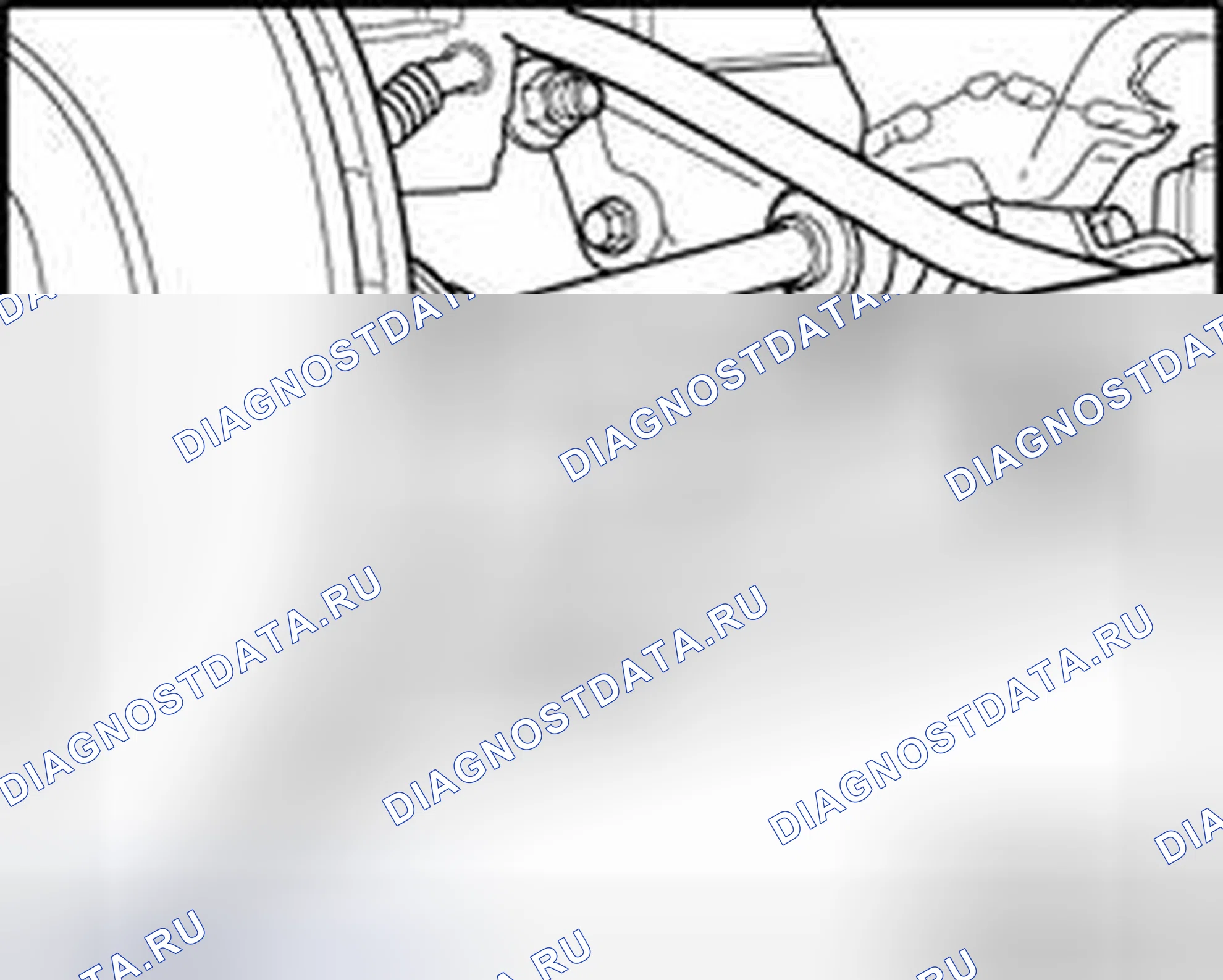 Рис. 201: Концы тяг, проверка люфта и совместные ботинки. Volkswagen Golf Mk4