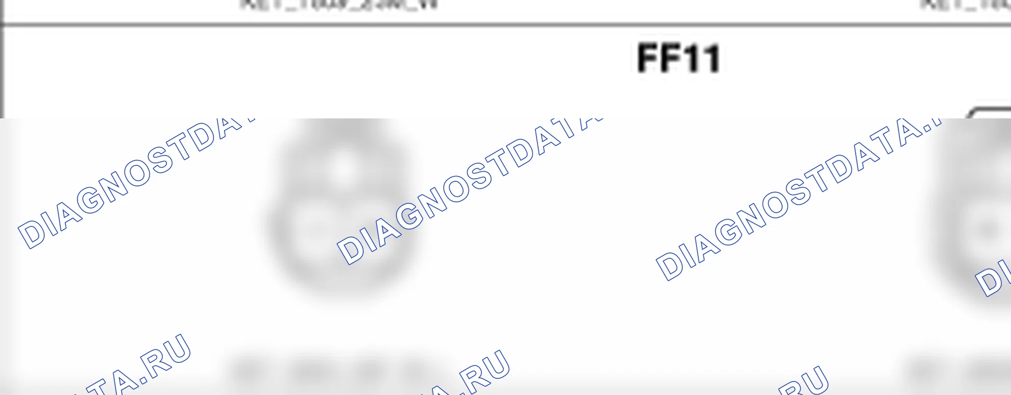 Распиновка разъёма FF11 — harness connectors. Hyundai Genesis BH