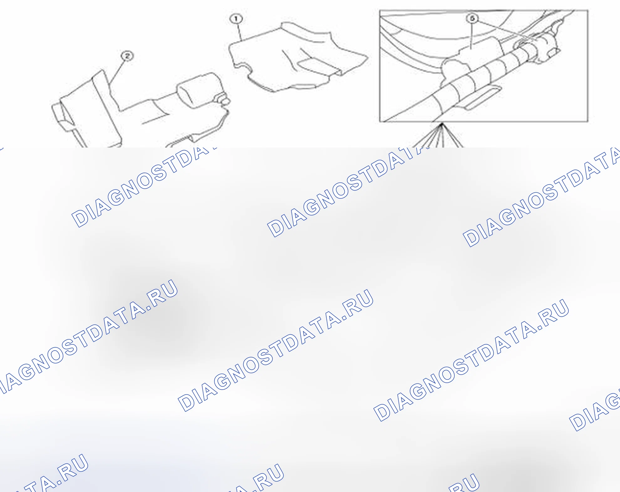 Рис. 20: Покомпонентное представление компонентов отделки пола. Nissan Altima L32