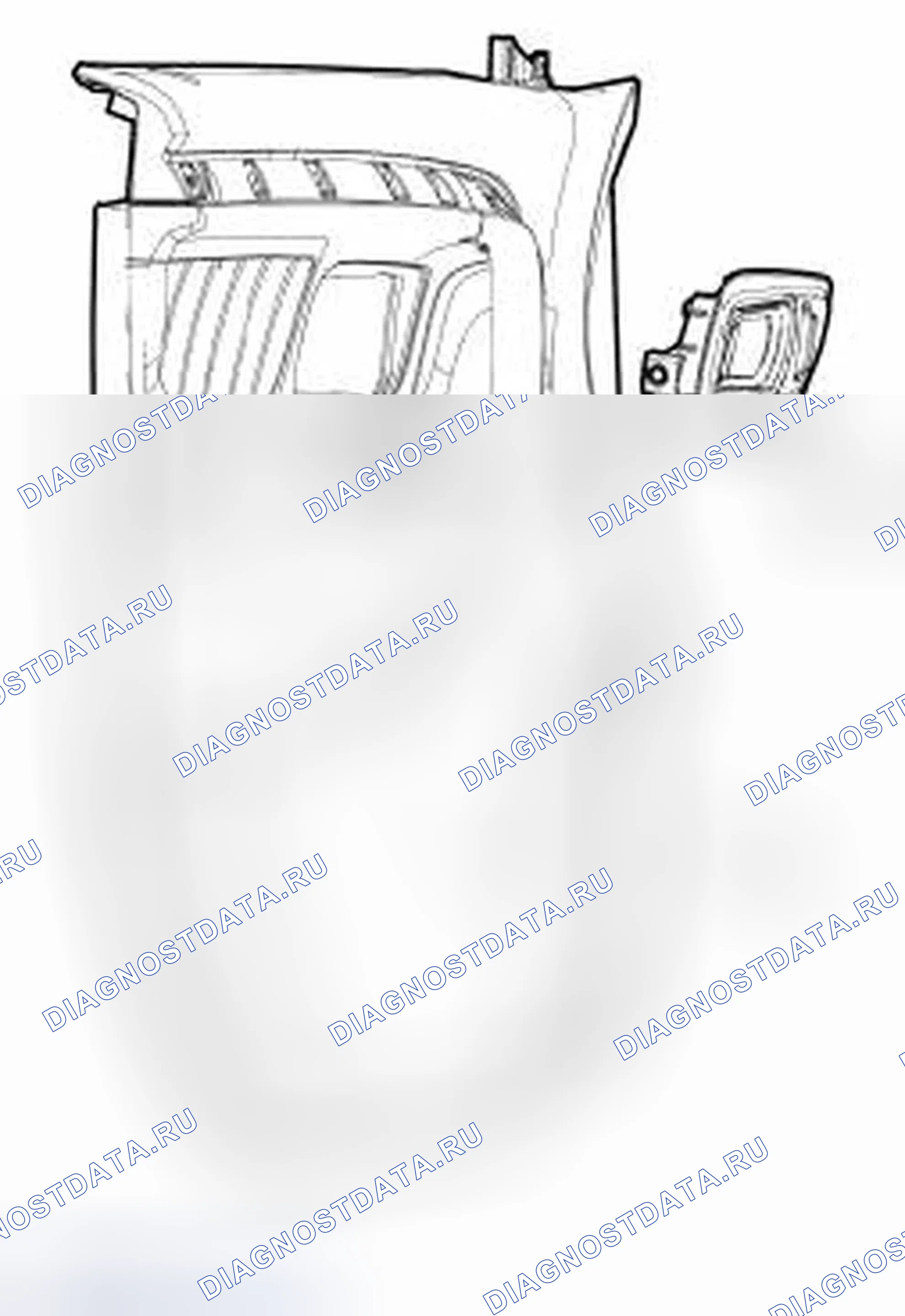 Рис. 142: Внутренняя ручка двери. Ford Taurus VI