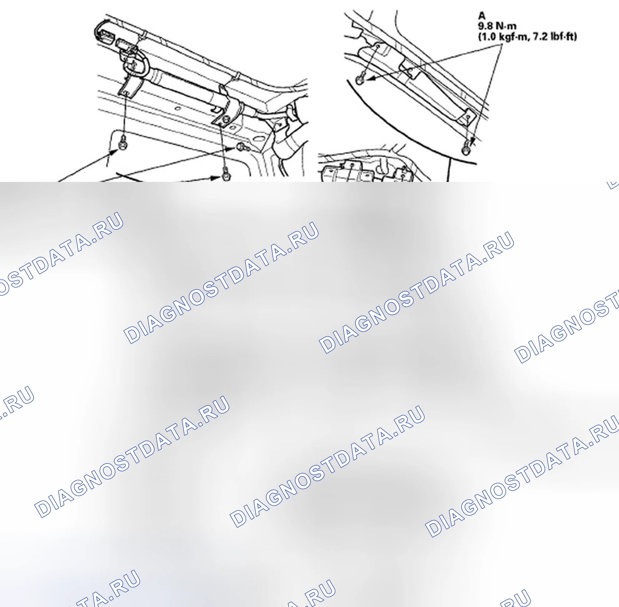 Рис. 209: Установка. Honda Ridgeline I