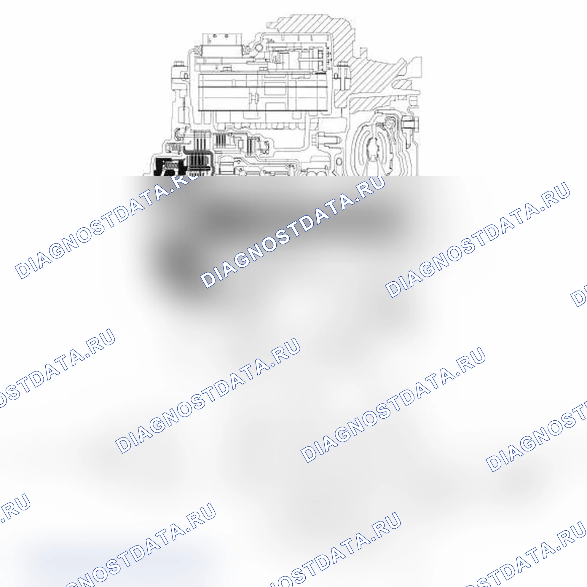 Рис. 99: Прямое (3, 5, R) сцепление. Ford Edge I