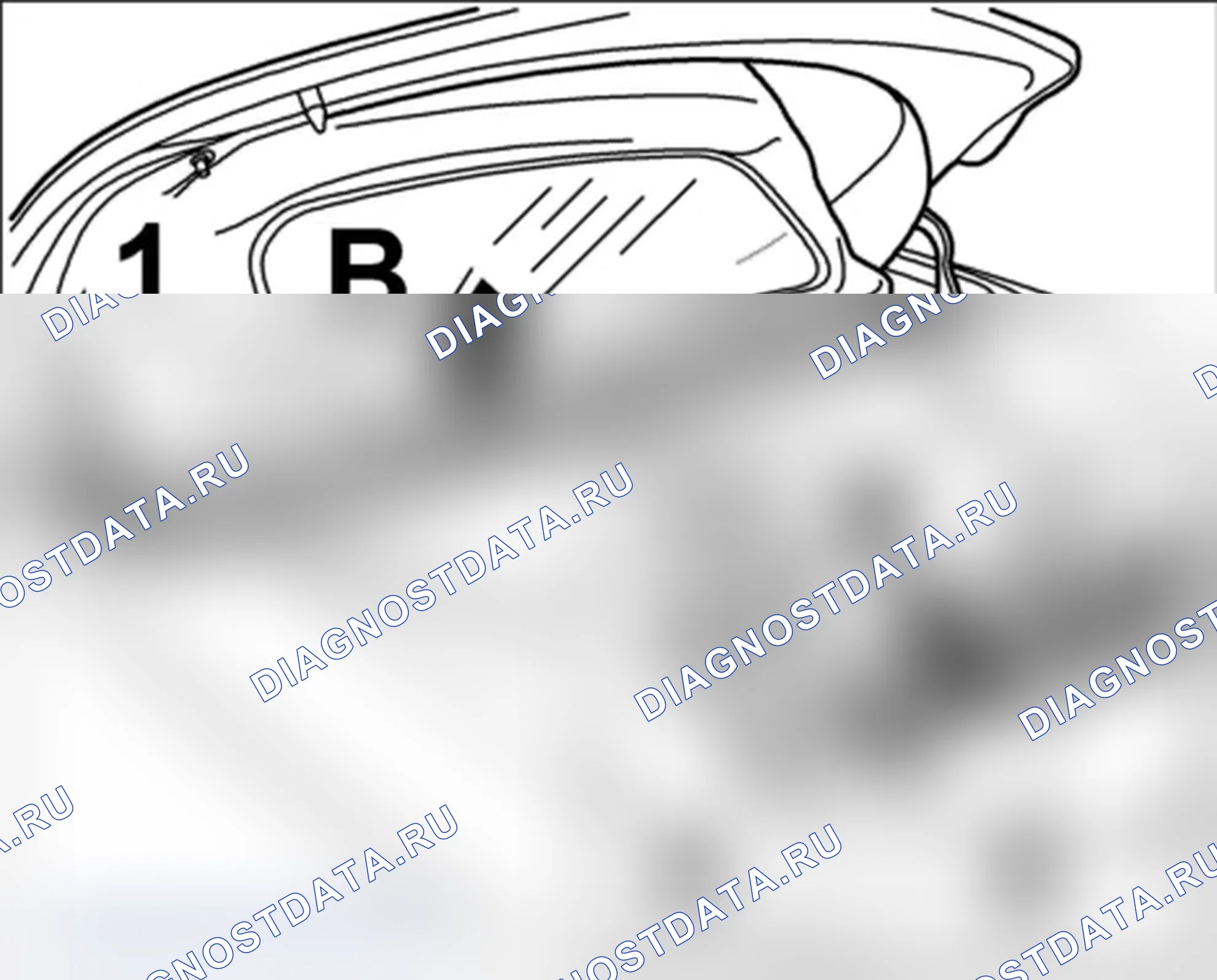 Рис. 221: Снятие жгута проводов для складной верх. Porsche Boxster S 987