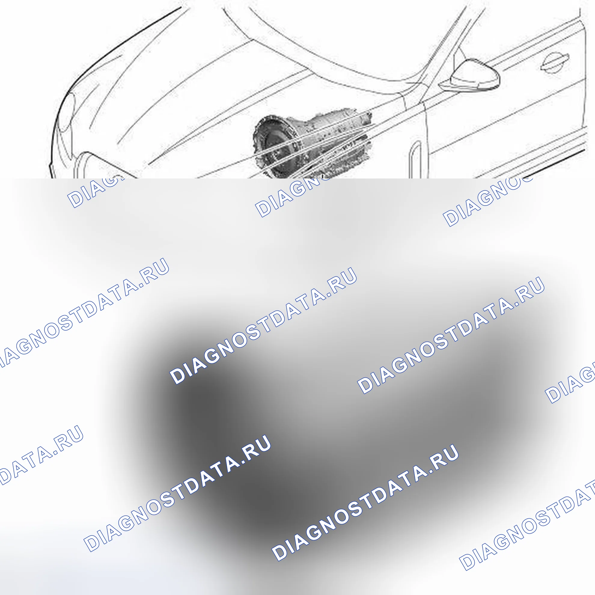 Рис. 102: РАСПОЛОЖЕНИЕ КОМПОНЕНТОВ. Jaguar XF I