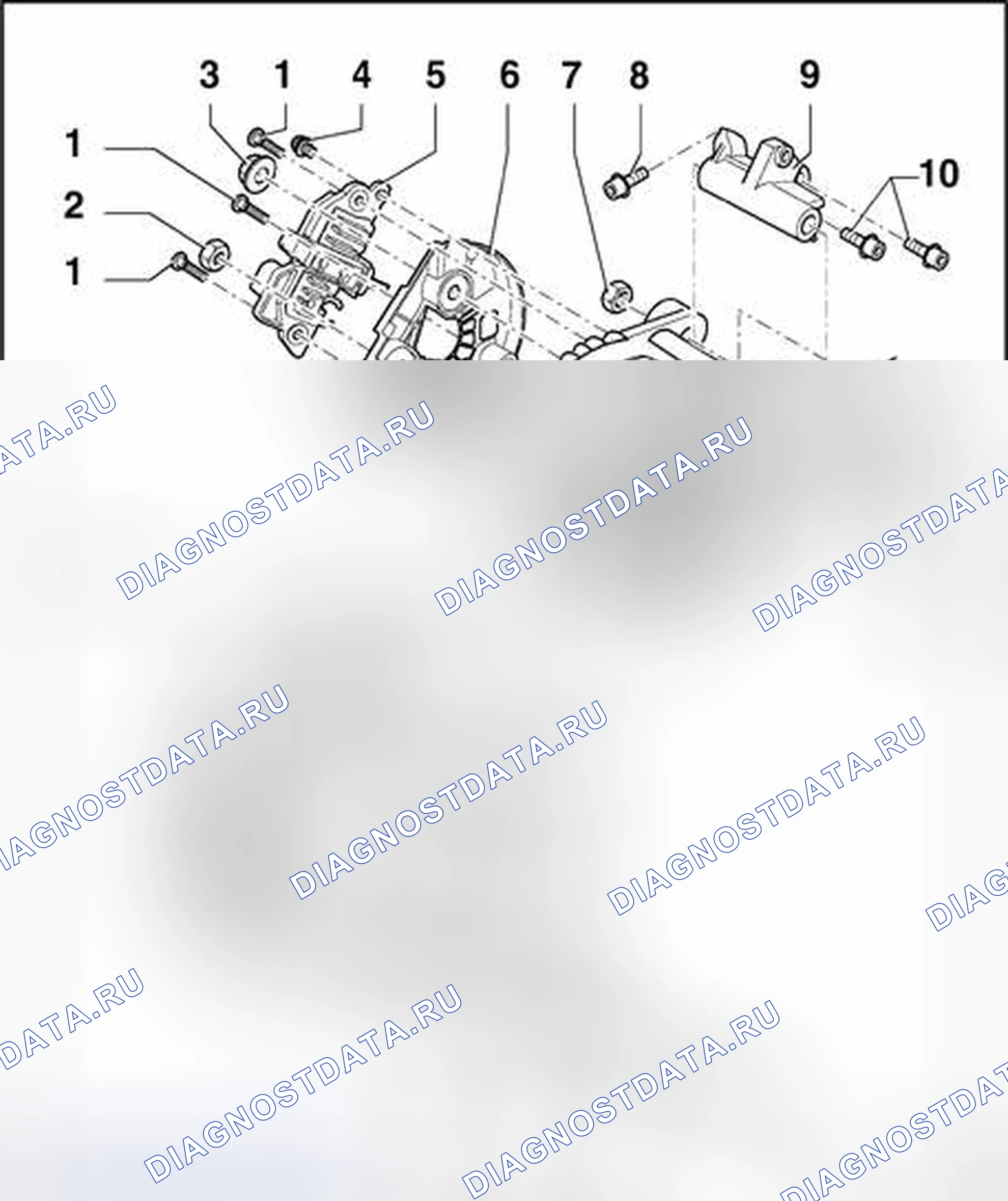 Рис. 65: 6-цилиндровый бензиновый двигатель (автомобили 05.99). Volkswagen Passat B5