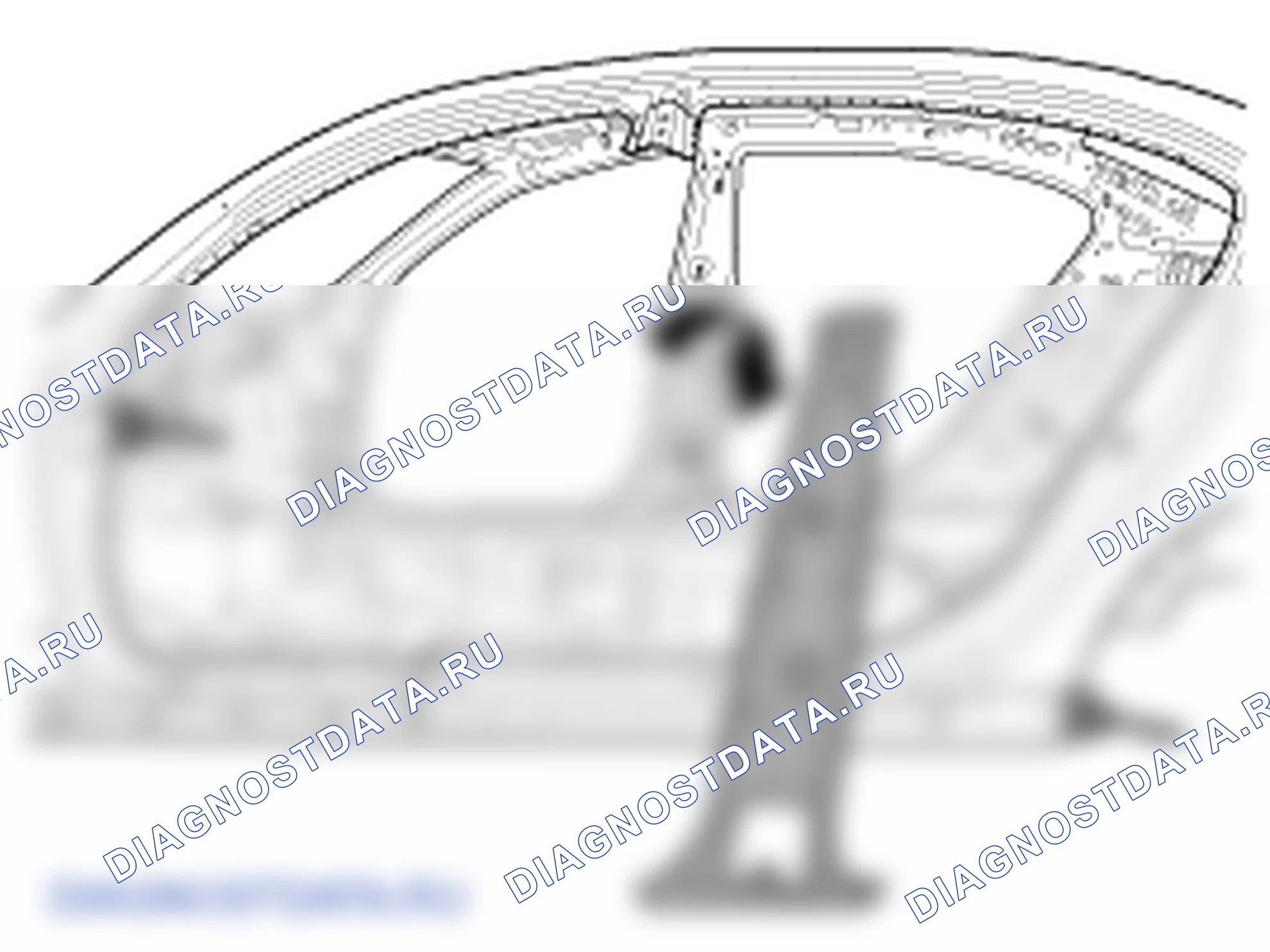 Снятие центральной колонны. Hyundai Genesis BH