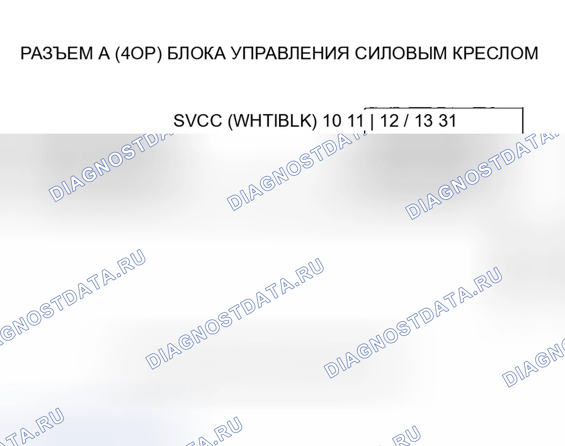 Рис. 40: расшифровка кода ошибки B1836: Короткое замыкание цепи датчика положения сиденья. Honda Odyssey I
