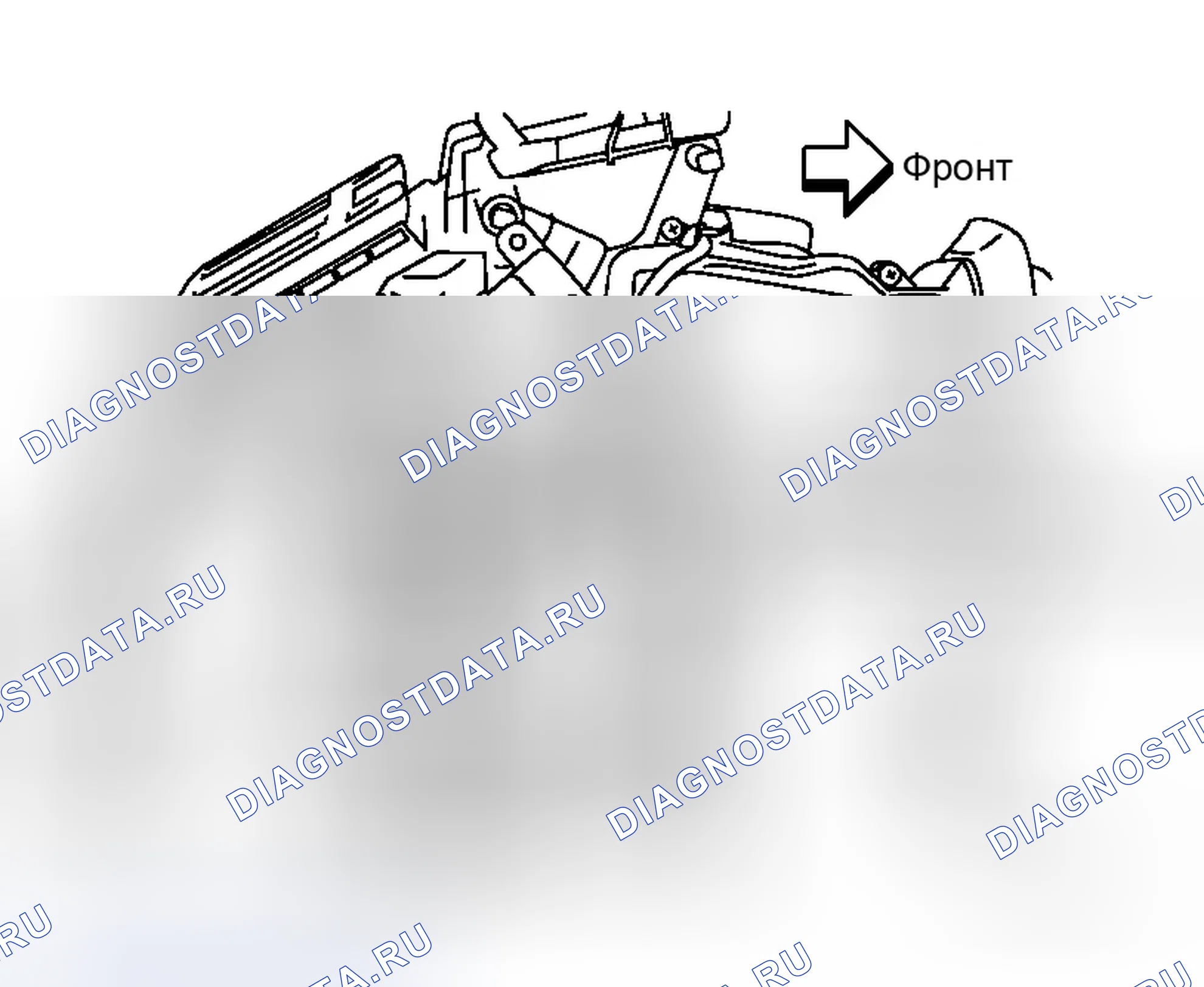 Рис. 210: Двигатель двери воздушной смеси. Infiniti M35 III