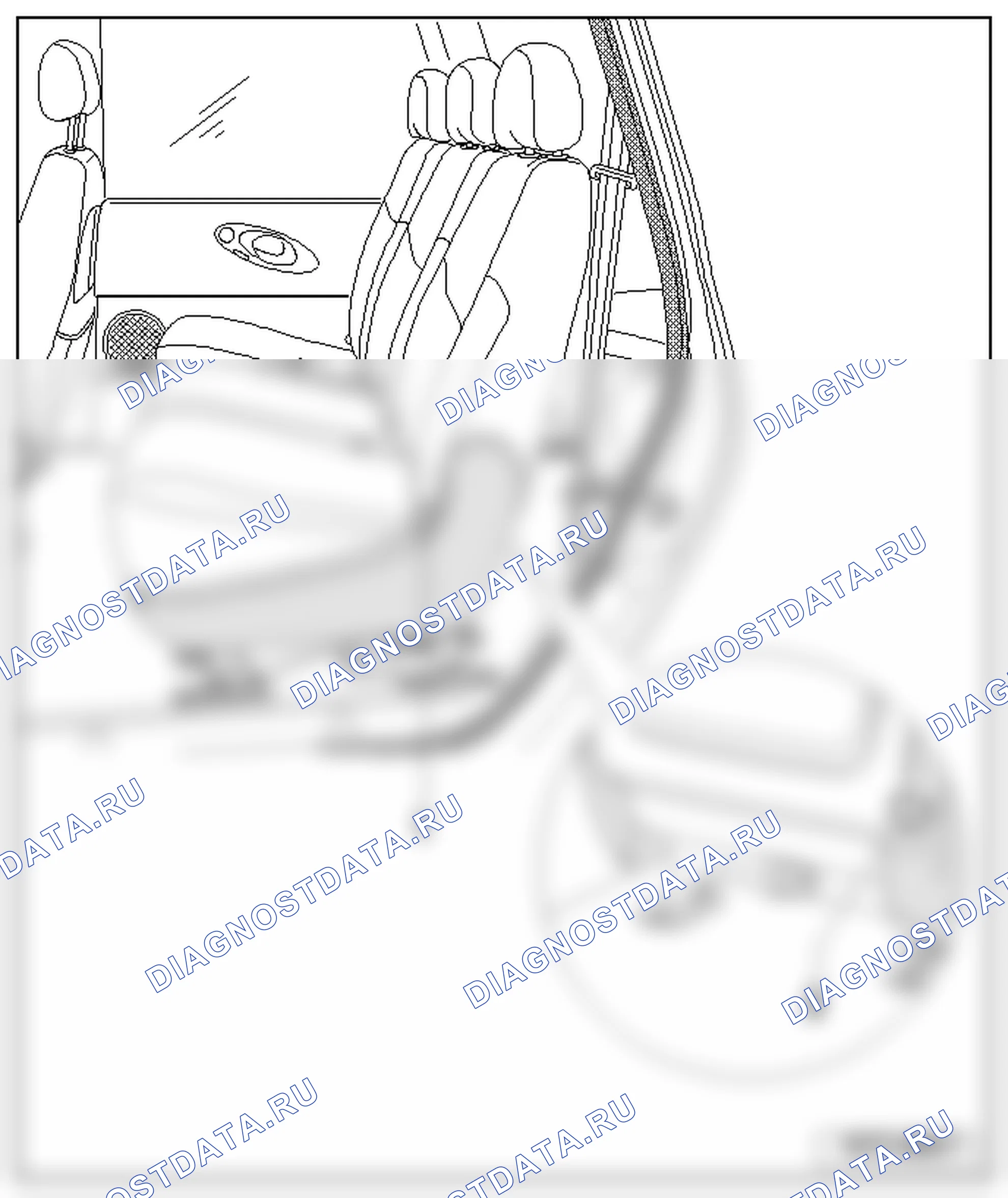 Задние сиденья (общий ремонт кузова, интерьер). SEAT Alhambra I