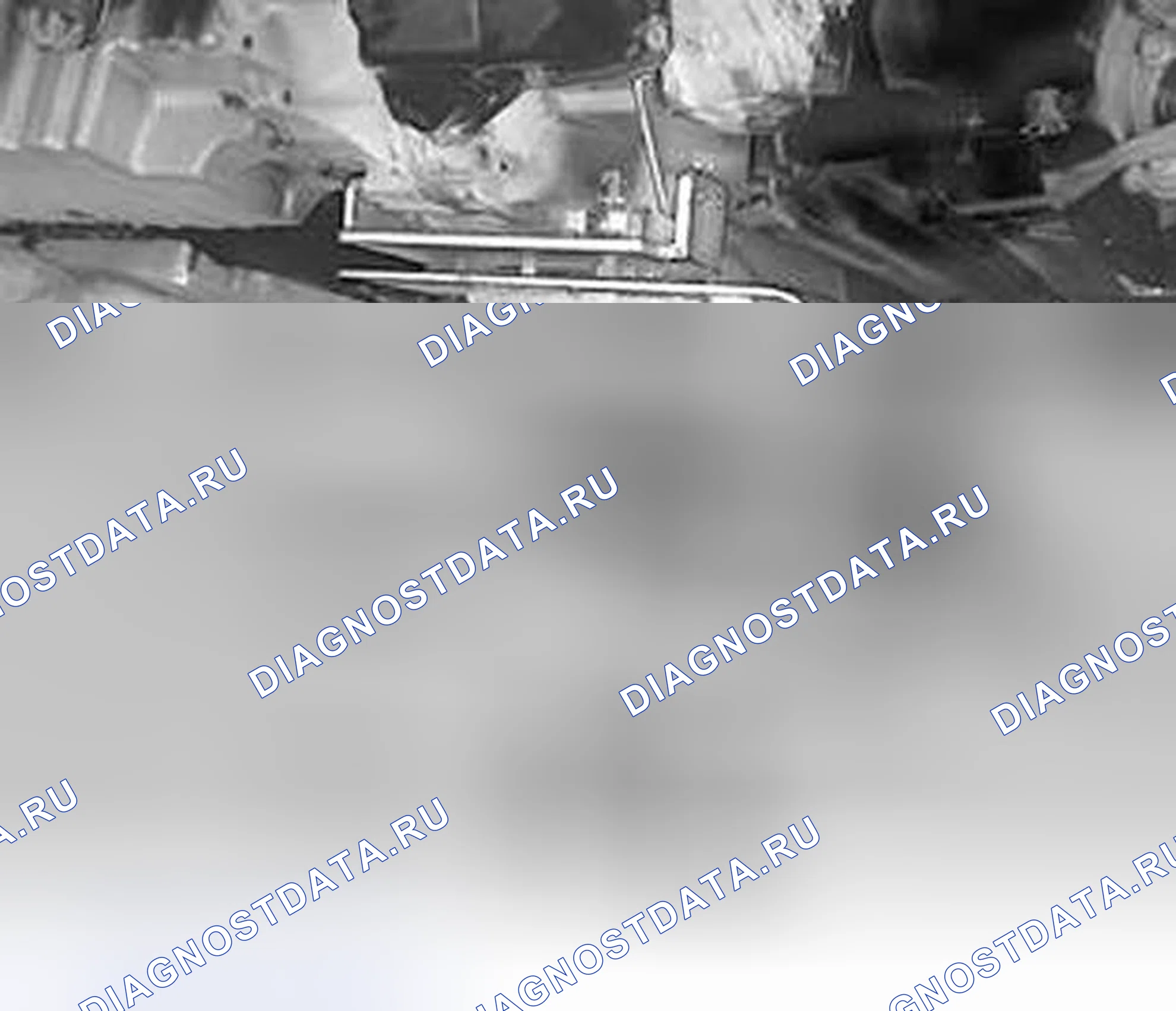 Рис. 644: Установка приспособления на мобильном домкрате и коробке передач. Volvo S80 I рестайлинг