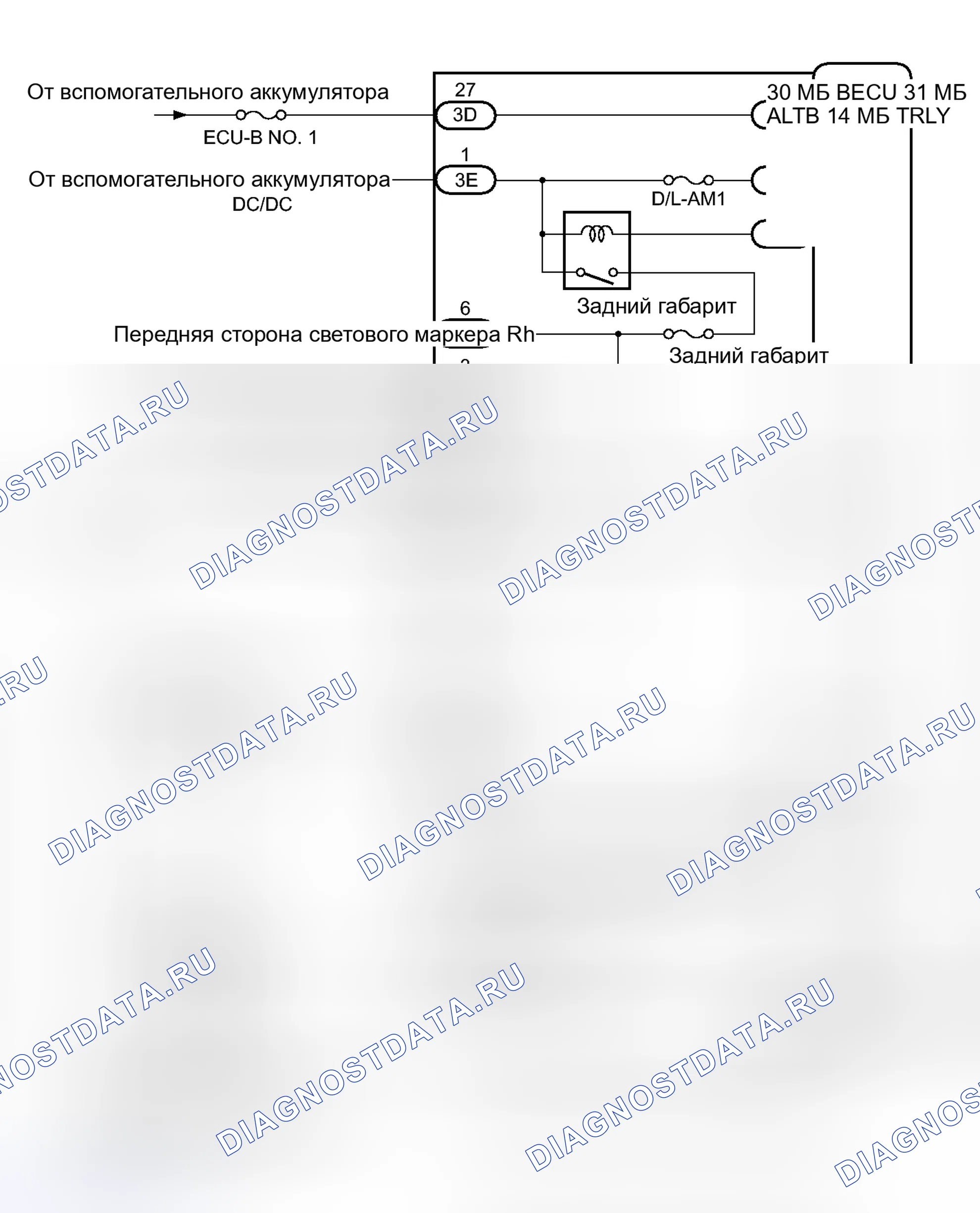Рис. 11: СХЕМА СИСТЕМЫ. Toyota Avalon XX40